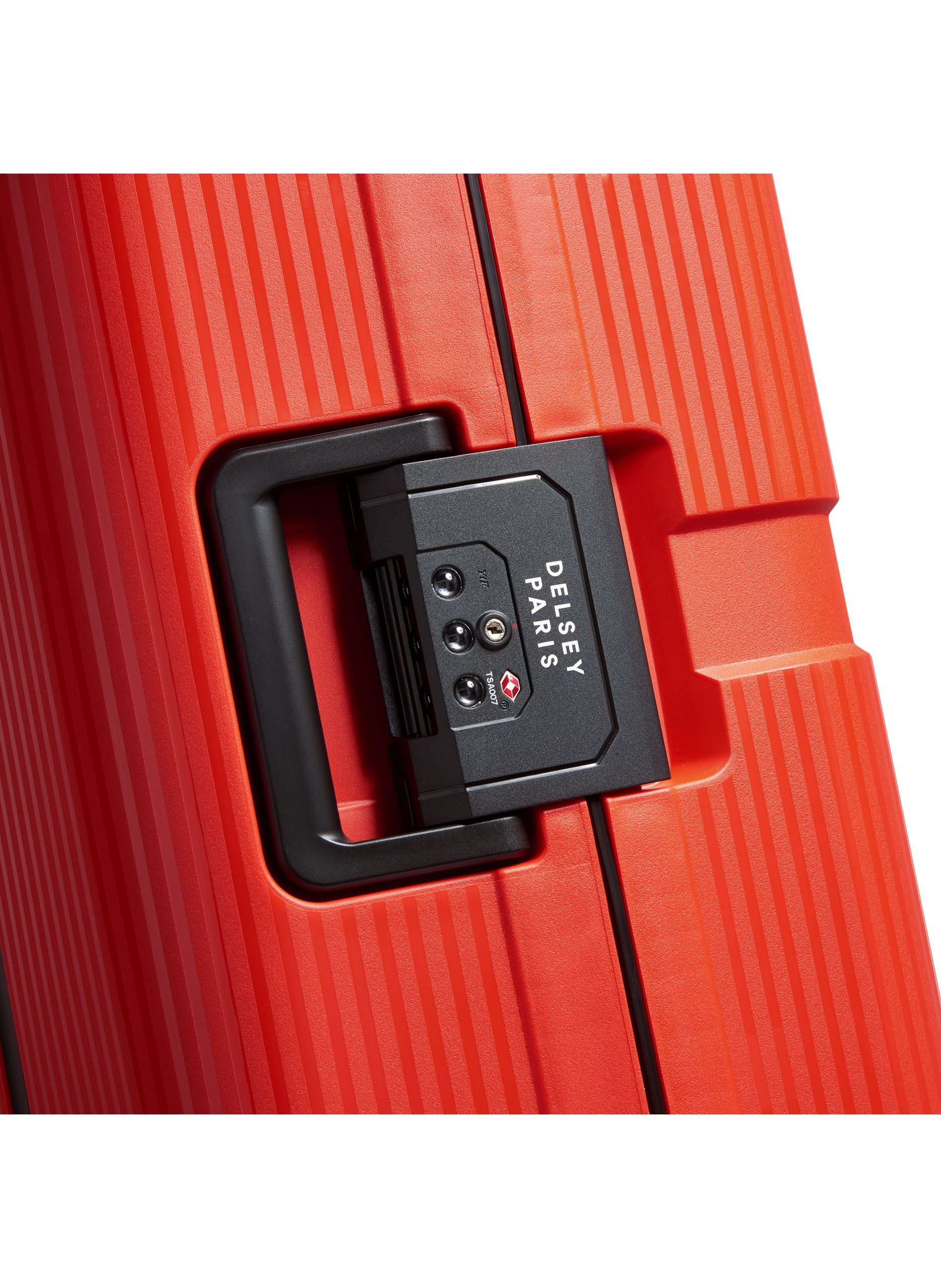 Valise soute rigide taille l - color block hardside DELSEY PARIS Rouge