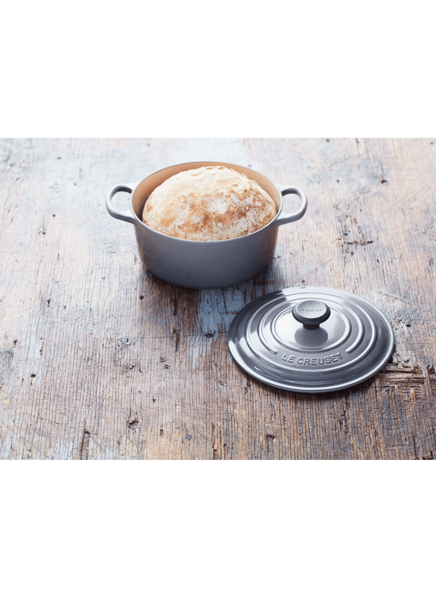 Mini-Kochtopf aus Keramik LE CREUSET Grau
