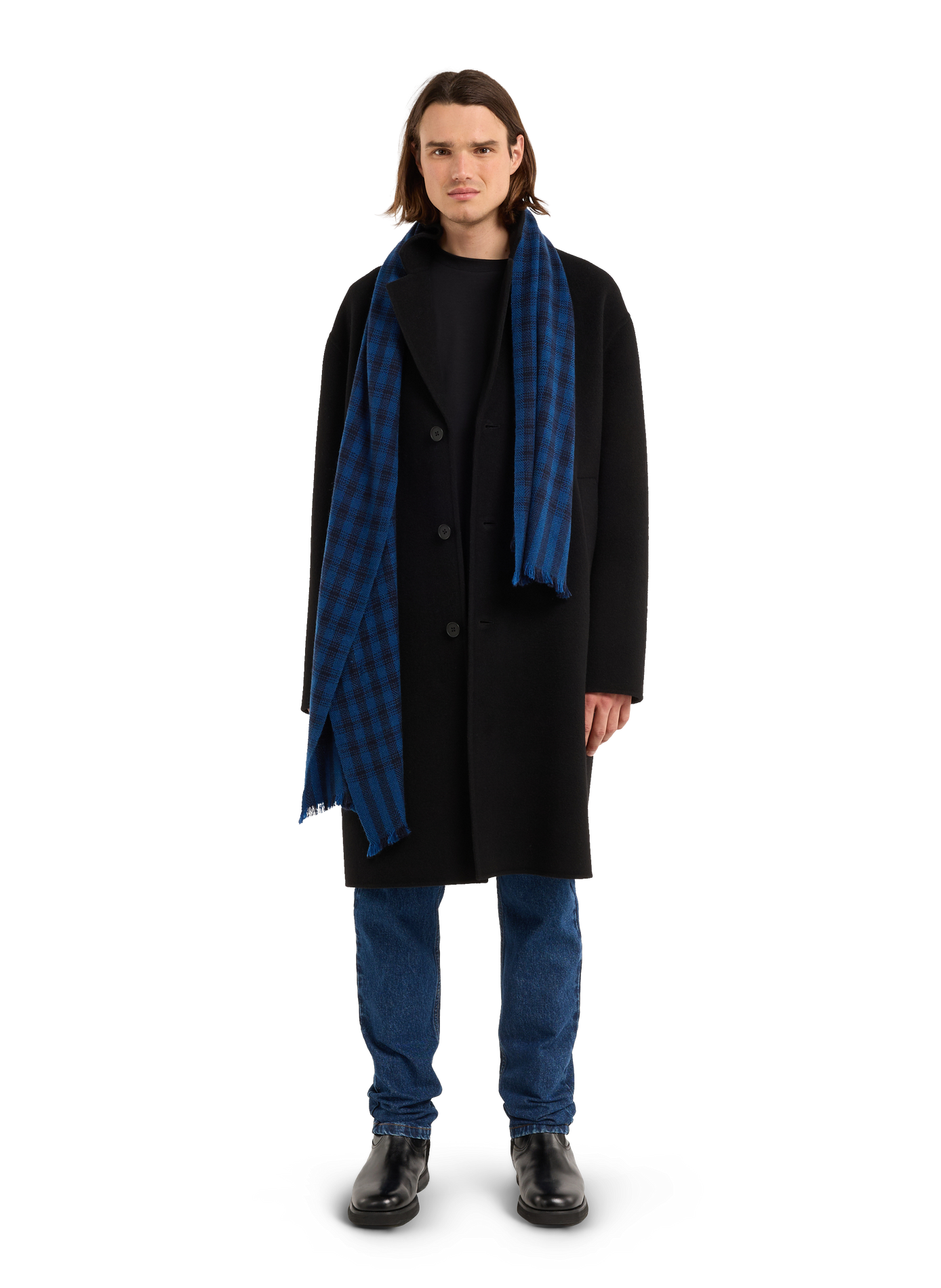 Frayed edge scarf SAISON 1865 Multicolour
