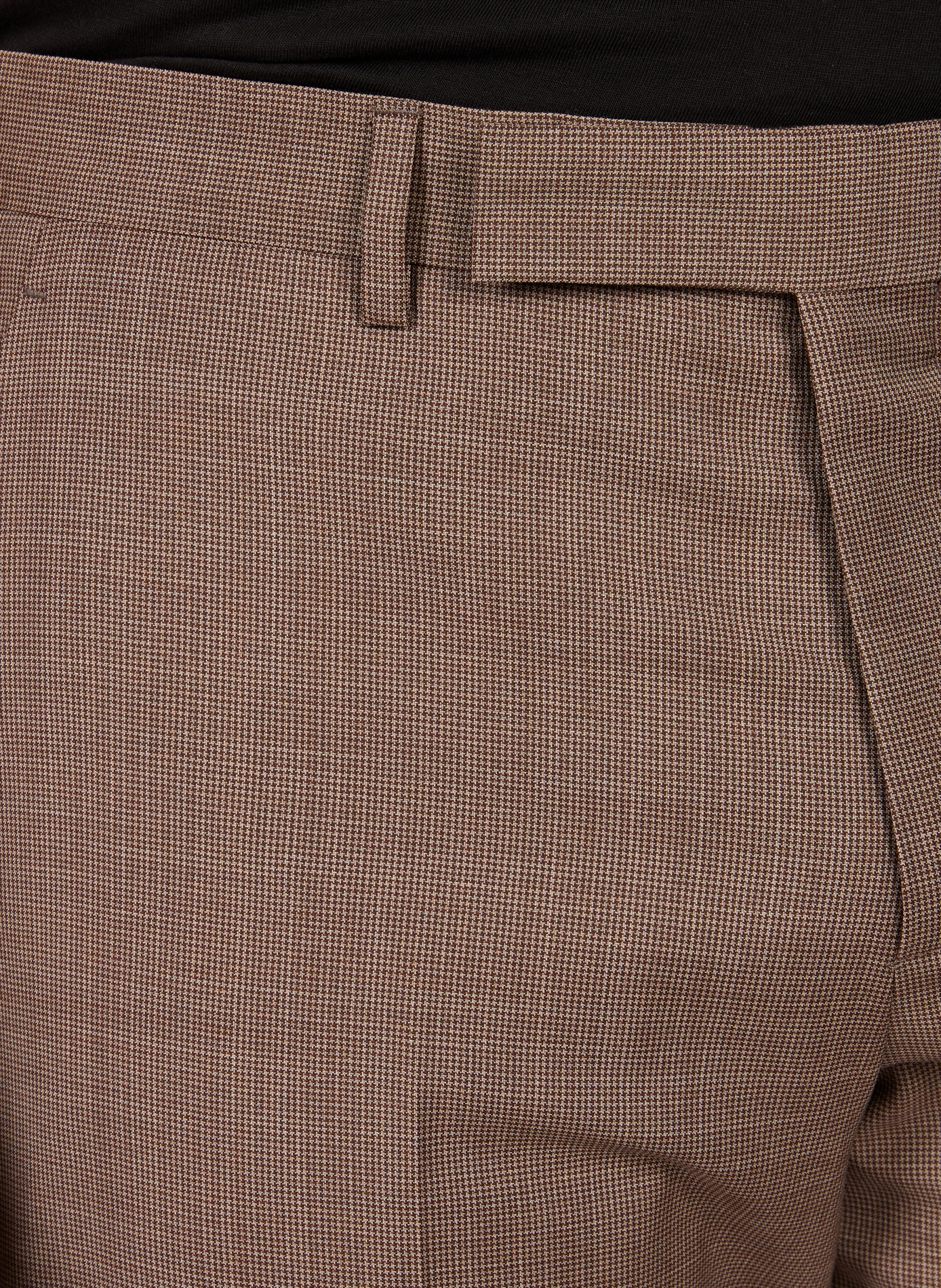 Slim woolen checkered trousers PAUL SMITH Brown