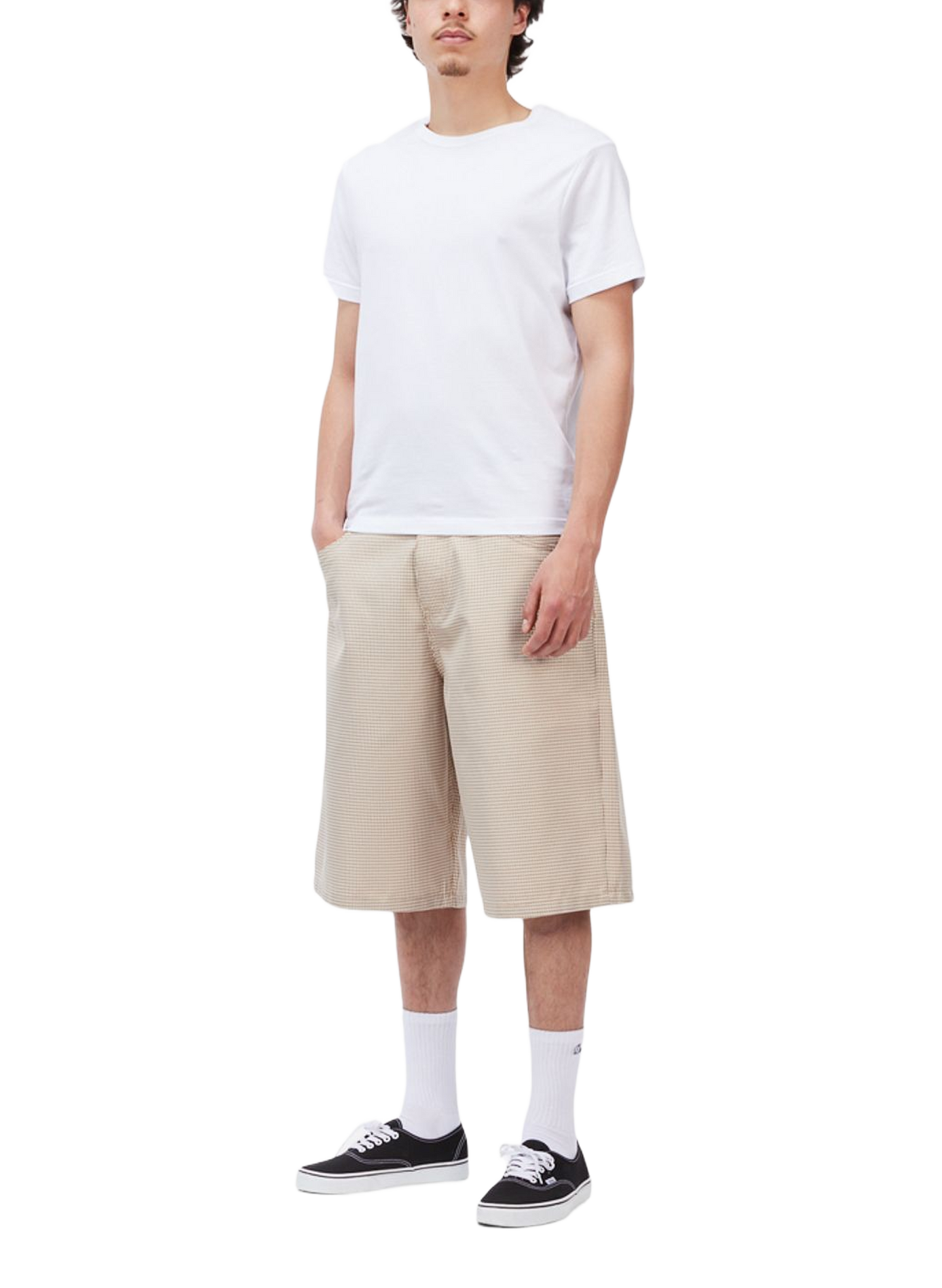 Large patterned Bermuda shorts DIME Beige