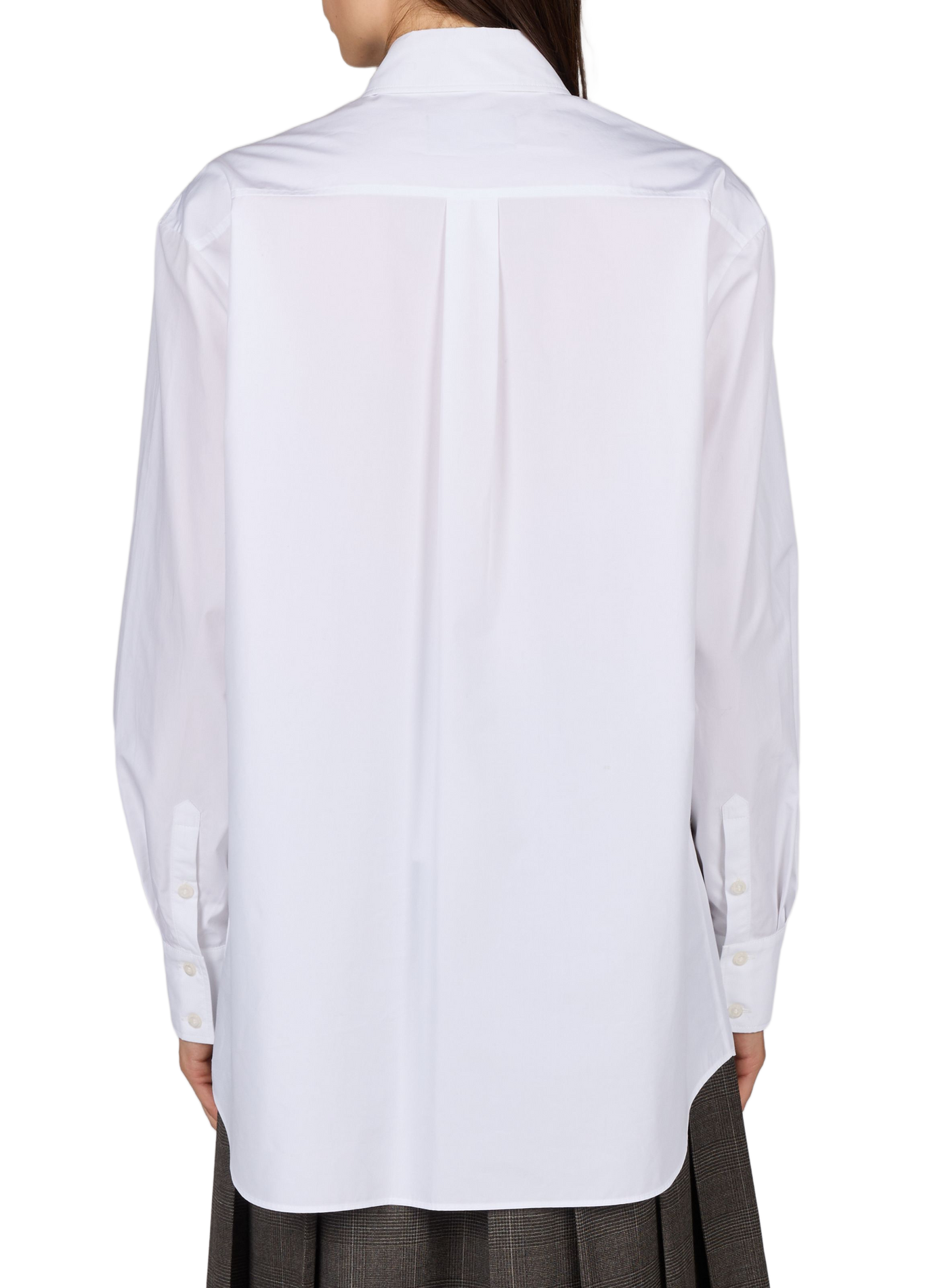 Camicia ampia con gioielli in cotone SIMONE ROCHA Bianco