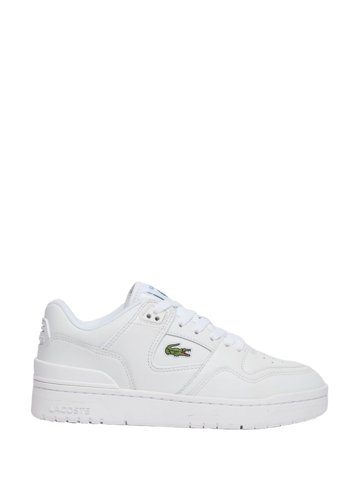 Low-top sneakers COURT CAGE SET 126 5 SFA in mixed leather LACOSTE White