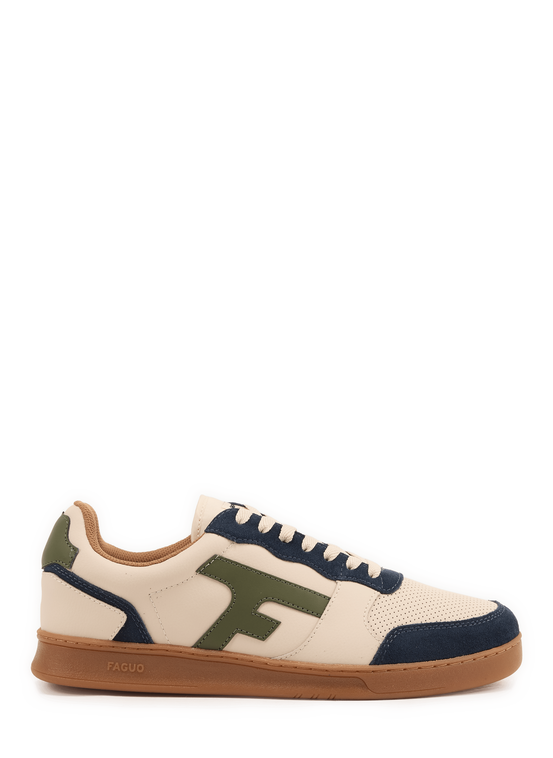 Sneakers Hazel in gemengd koeienleer FAGUO Beige