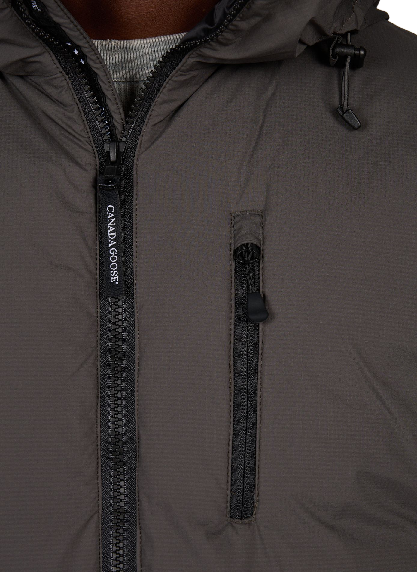 Recht gewatteerd jack met capuchon CANADA GOOSE Kaki