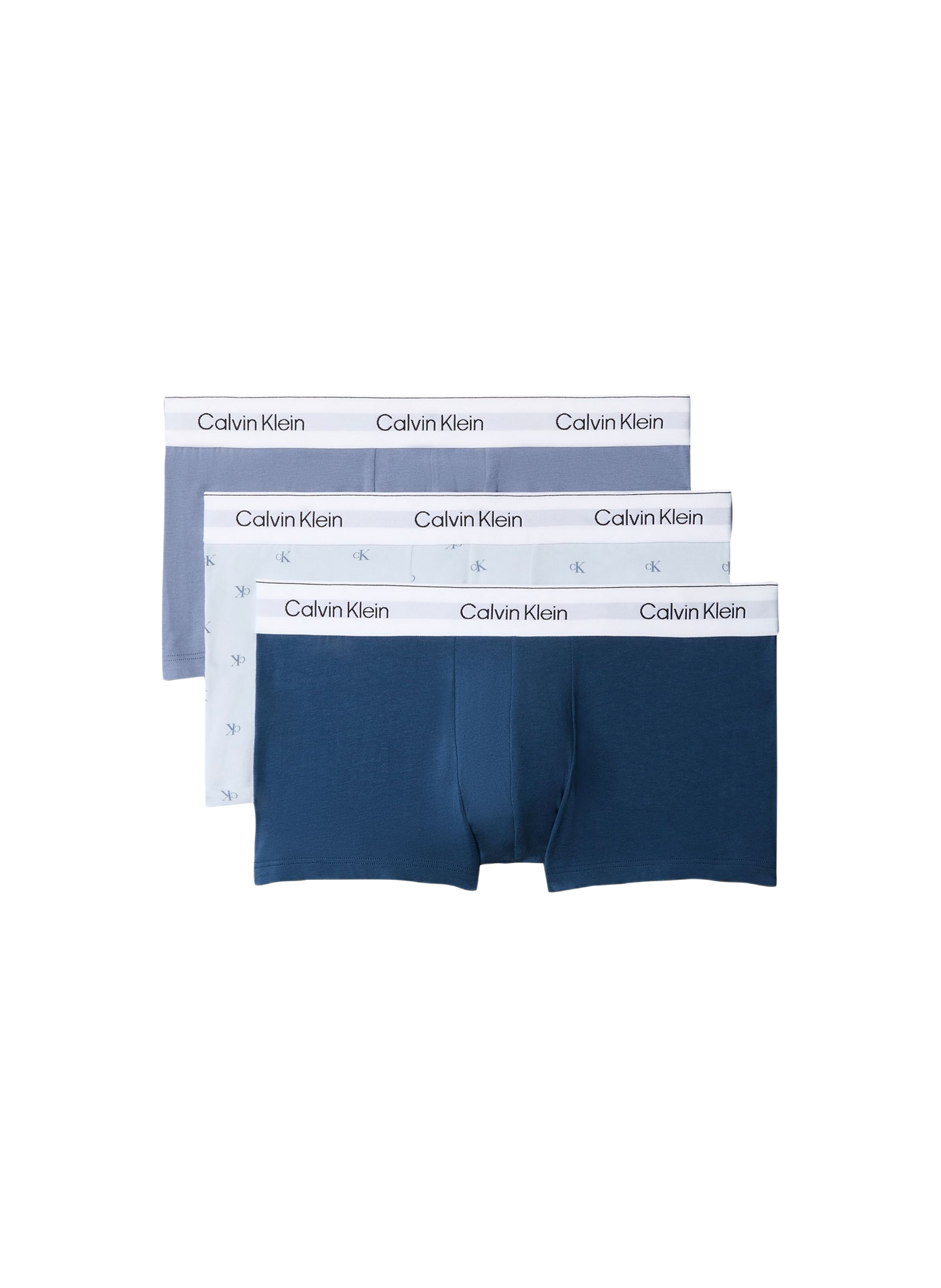Lot de 3 boxers en coton mélangé CALVIN KLEIN Gris