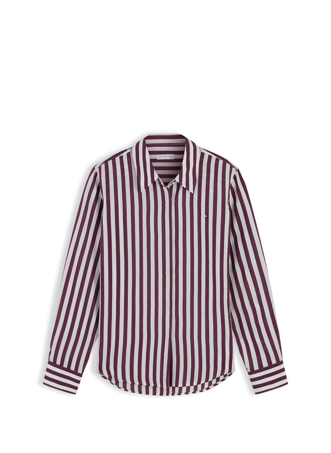 Chemise droite boutonnée à rayures TOMMY HILFIGER Multicolour
