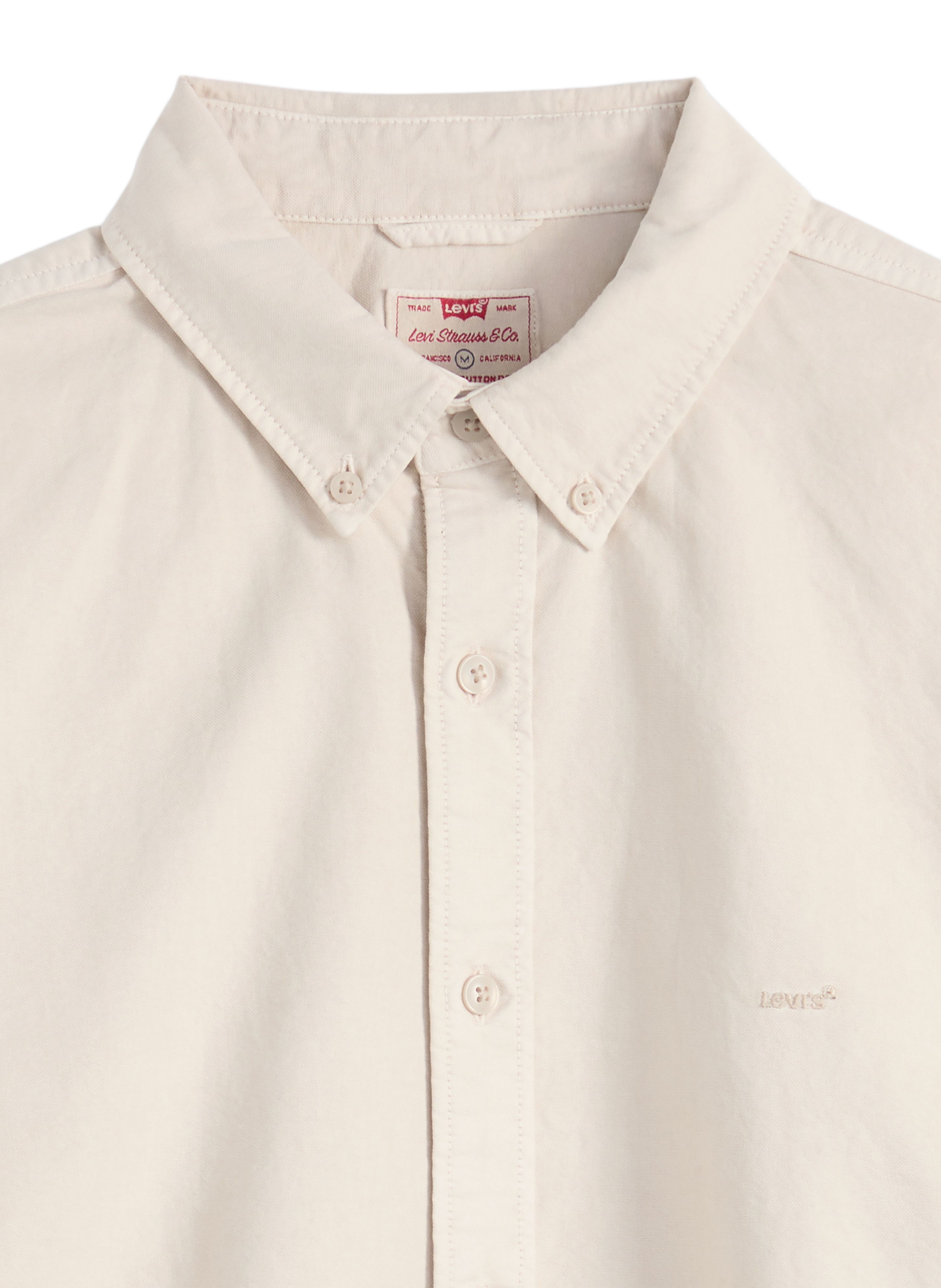 Straight shirt with American collar in cotton | Beige LEVI'S Men