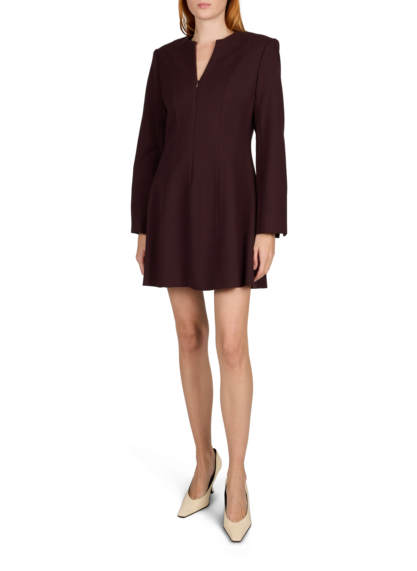 Robe courte zippée unie SUNCOO Violet
