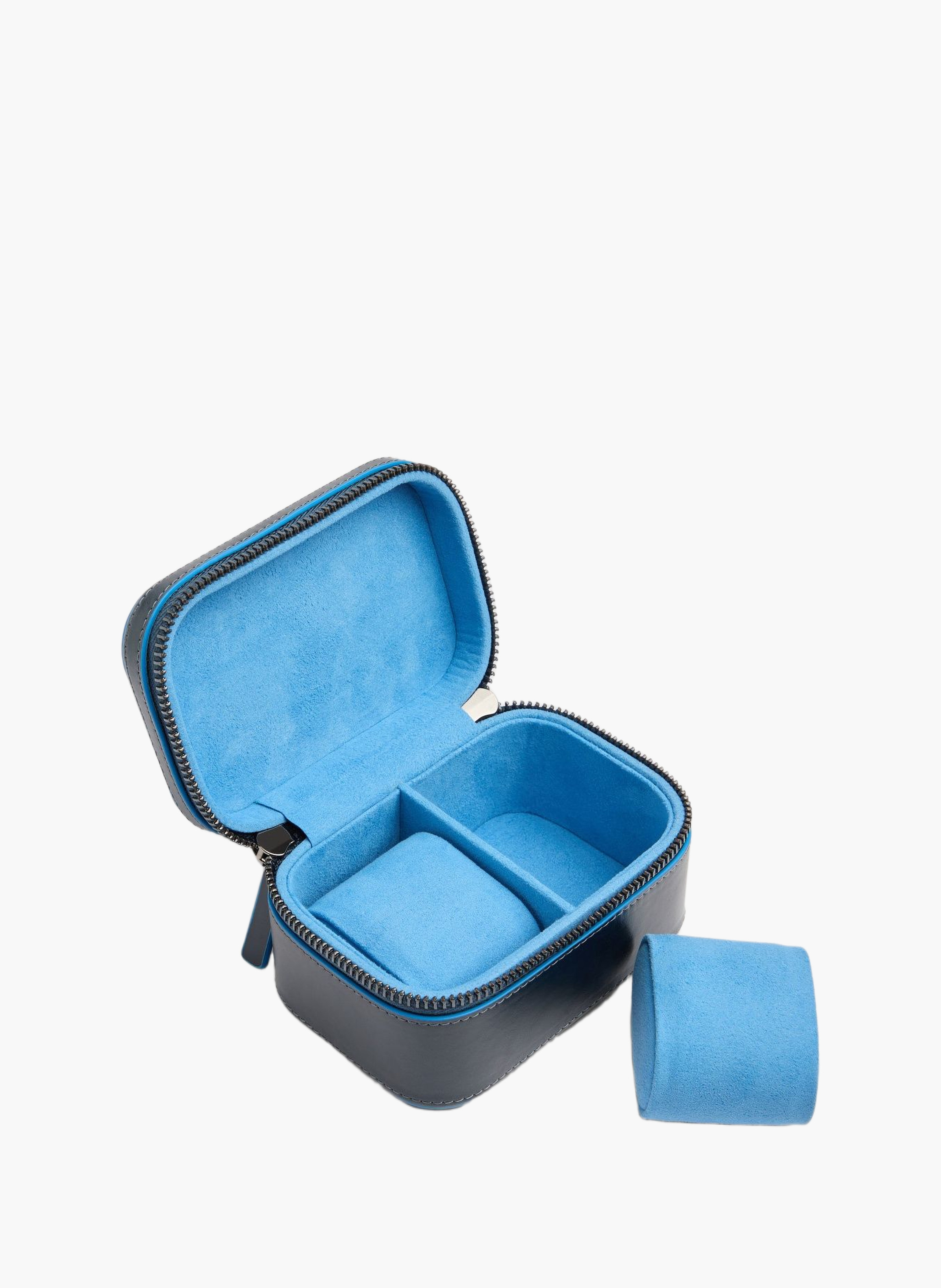 Étui à montres de voyage en cuir PIQUADRO Bleu