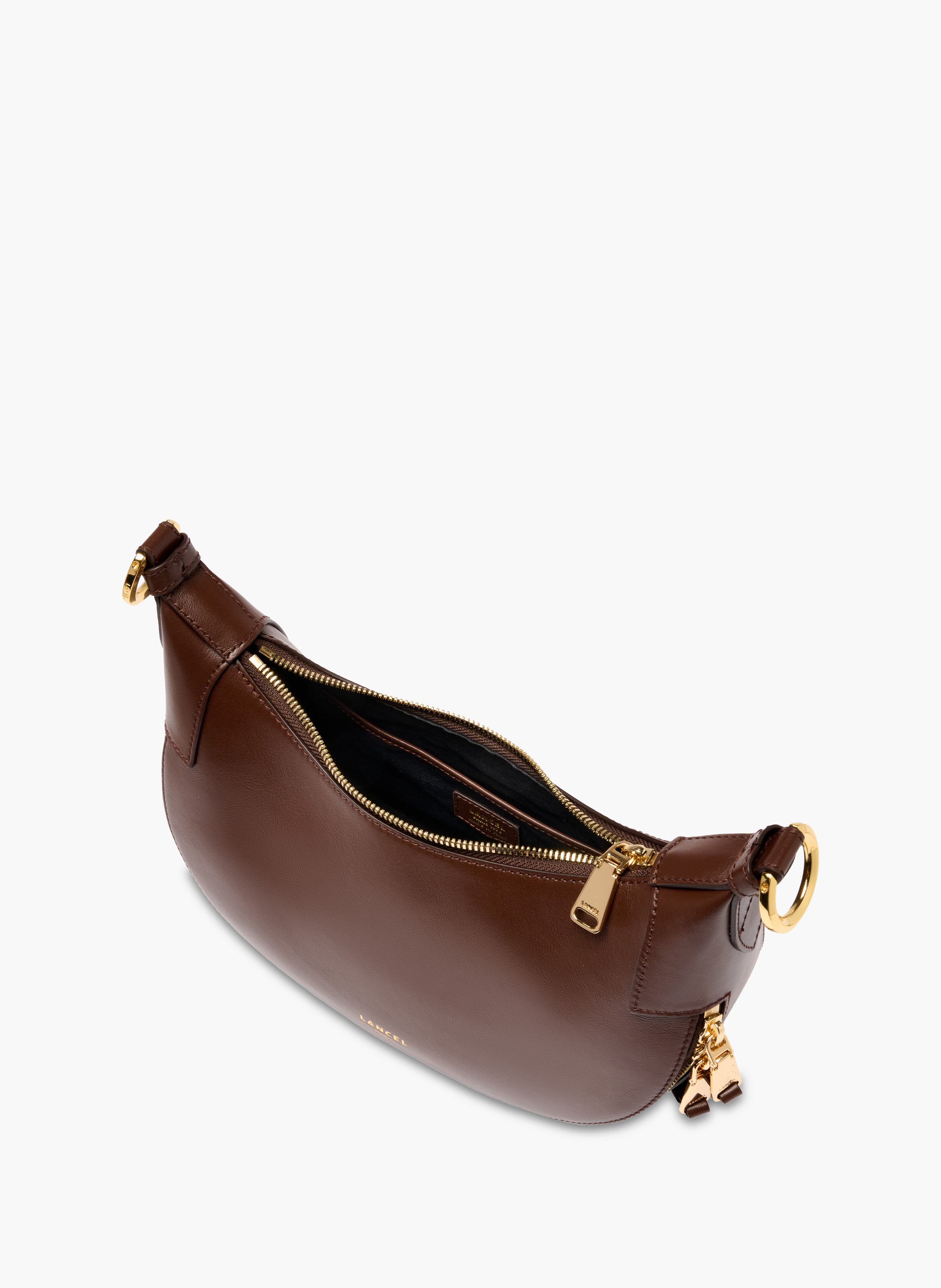 Rits hobo tas Origami van Lancel in leer LANCEL Bruin