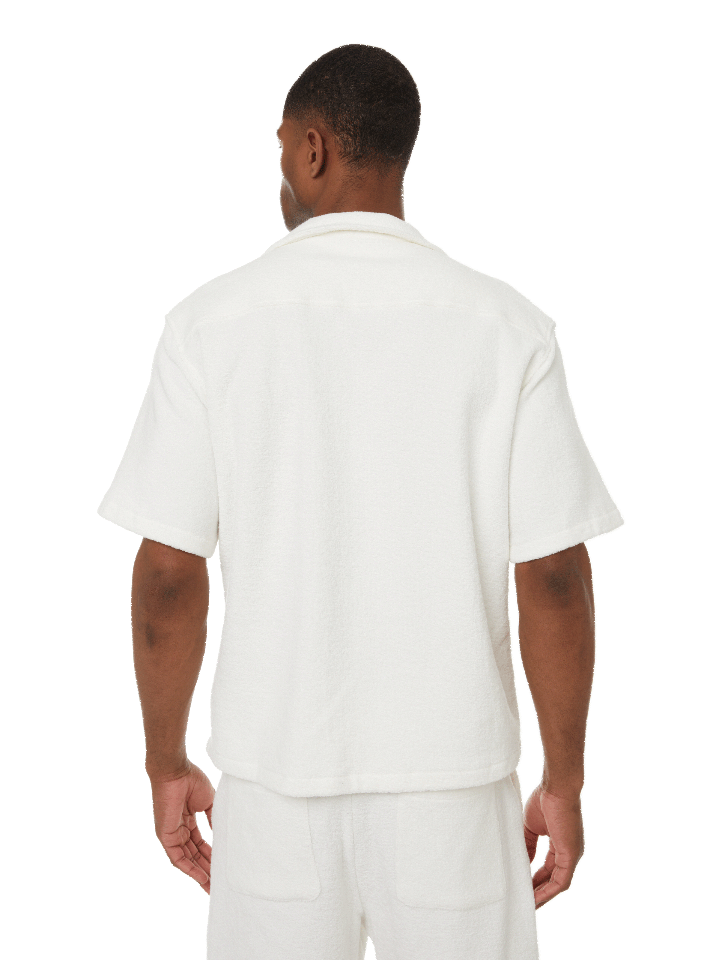 Chemise à manches courtes Beige