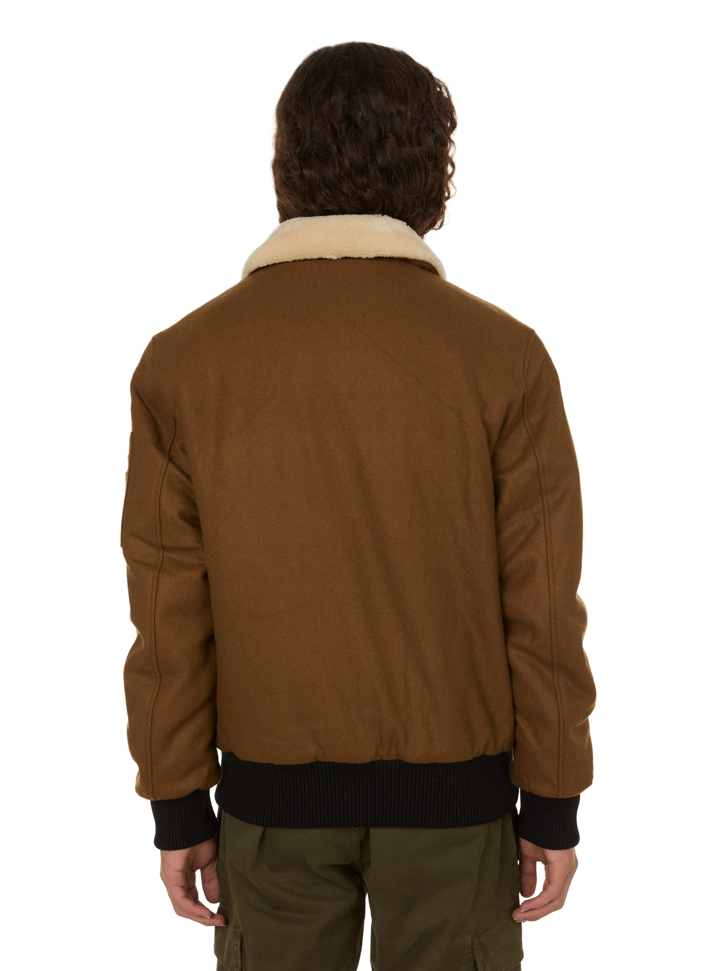 Wollmischjacke BOMBERS ORIGINAL Beige