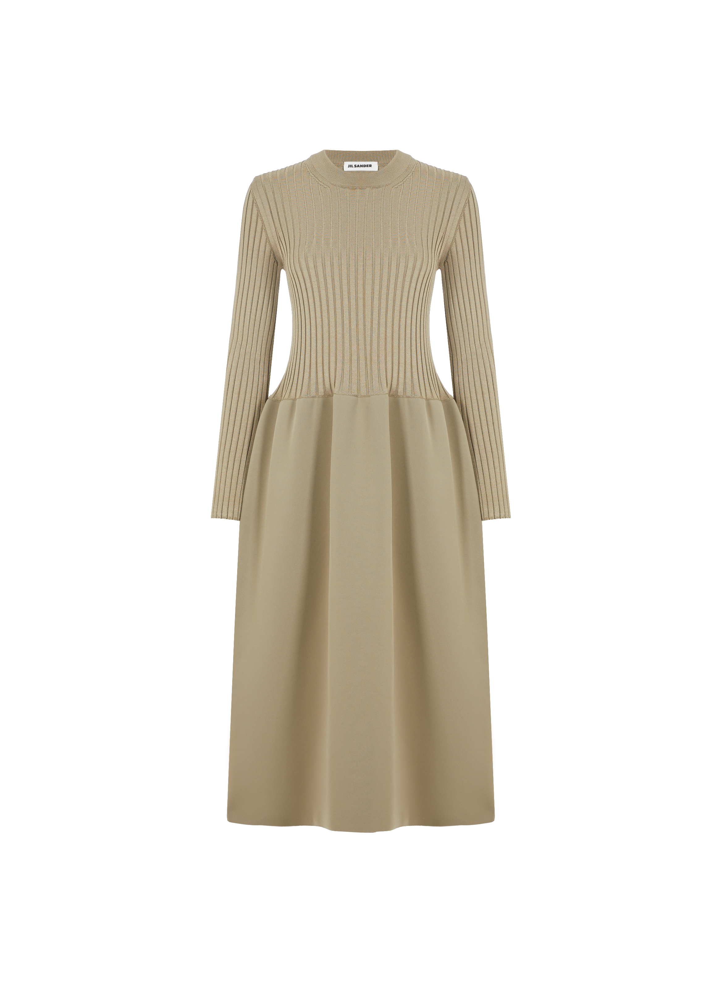 Robe longue bi-matière JIL SANDER Noir