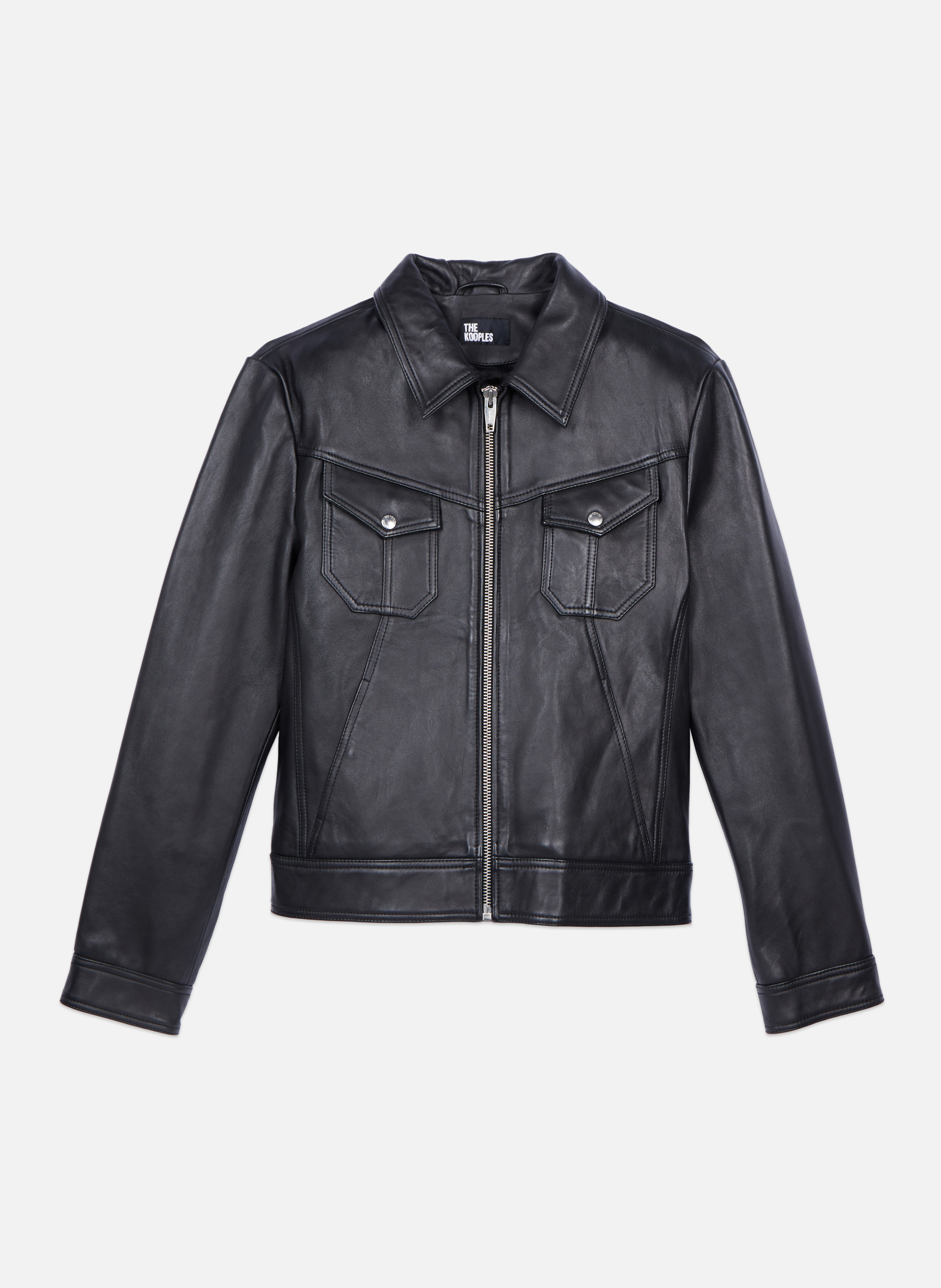 Blouson en cuir THE KOOPLES Noir