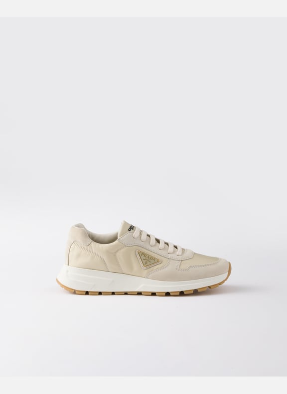 Sneakers prax01 en re-nylon et veau velours Beige by PRADA PRADA Sneakers prax01 en re-nylon et veau velours Beige