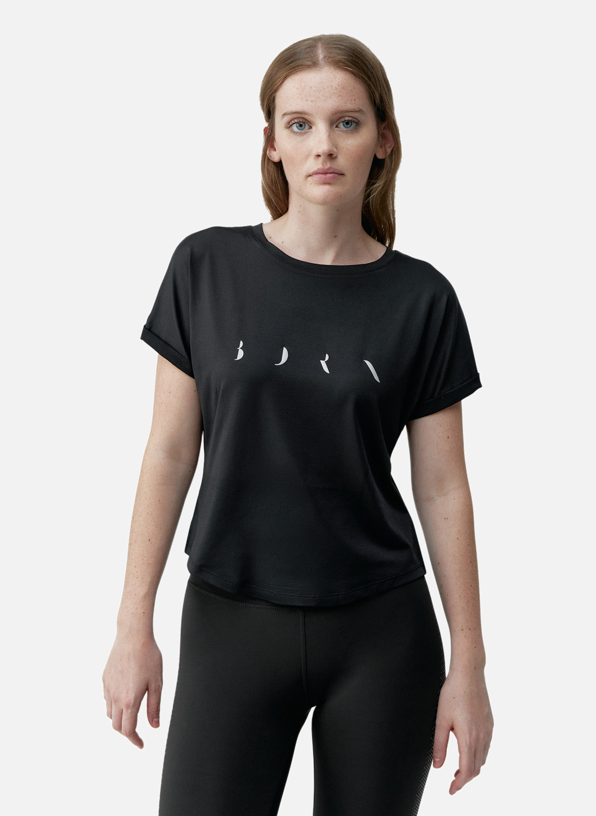 T-shirt de sport performance manches courtes azami BORN LIVING YOGA Noir