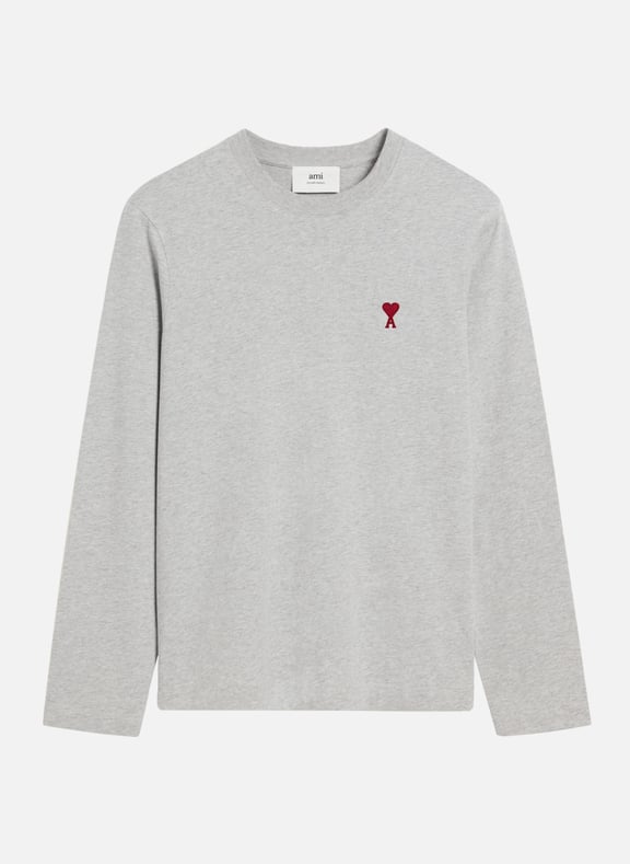 T-shirt manches longues ami de coeur rouge unisexe Gris by AMI PARIS AMI PARIS T-shirt manches longues ami de coeur rouge unisexe Gris