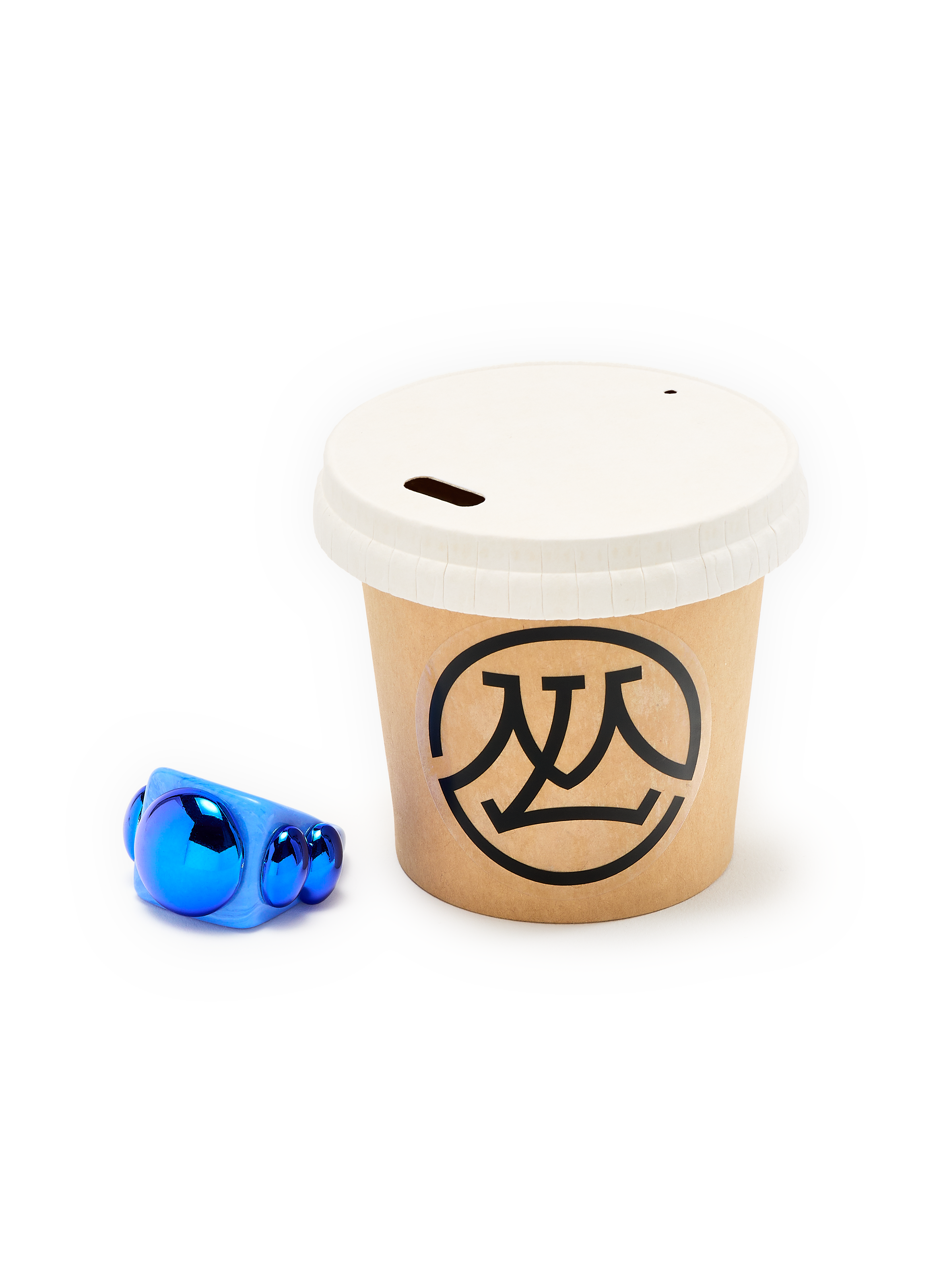 Bague Blue Submarine LA MANSO Bleu