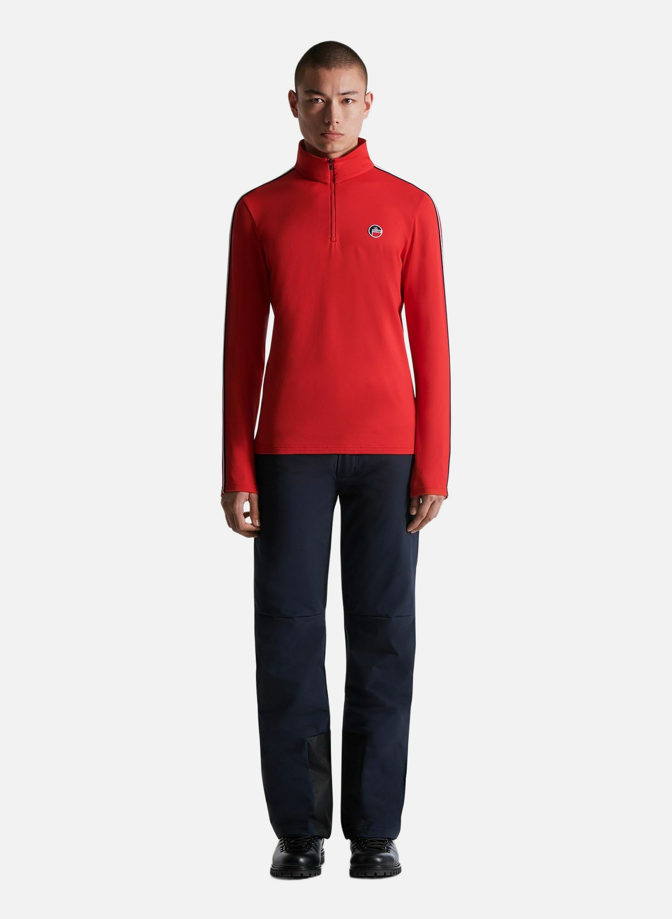 Sous pull mario col montant coupe regular FUSALP Rouge