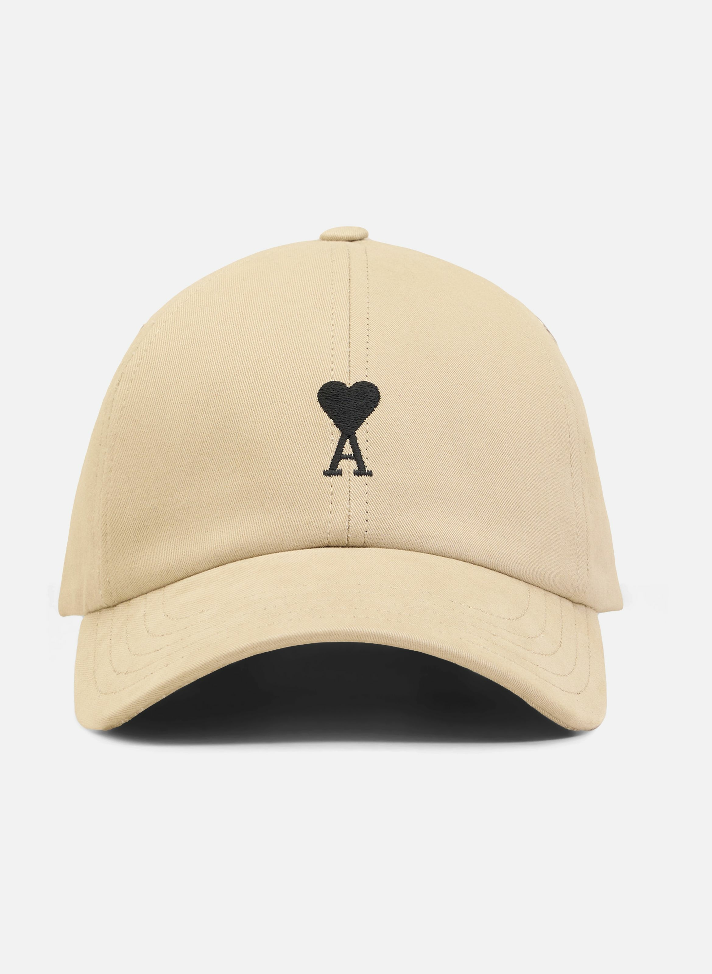 Casquette ami de coeur unisexe en coton AMI PARIS Beige