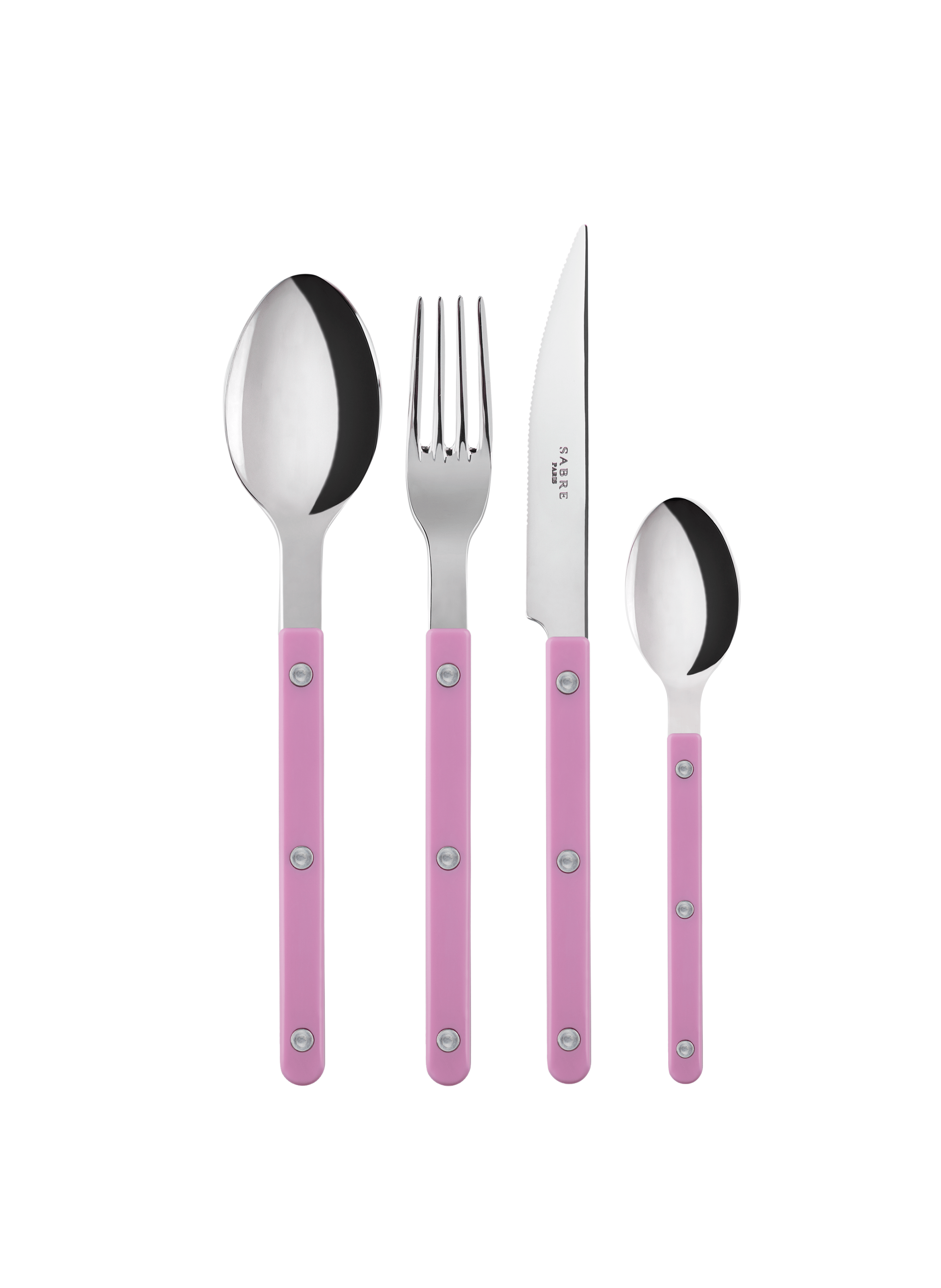 Set de 4 couverts de table, bistrot SABRE PARIS Rose