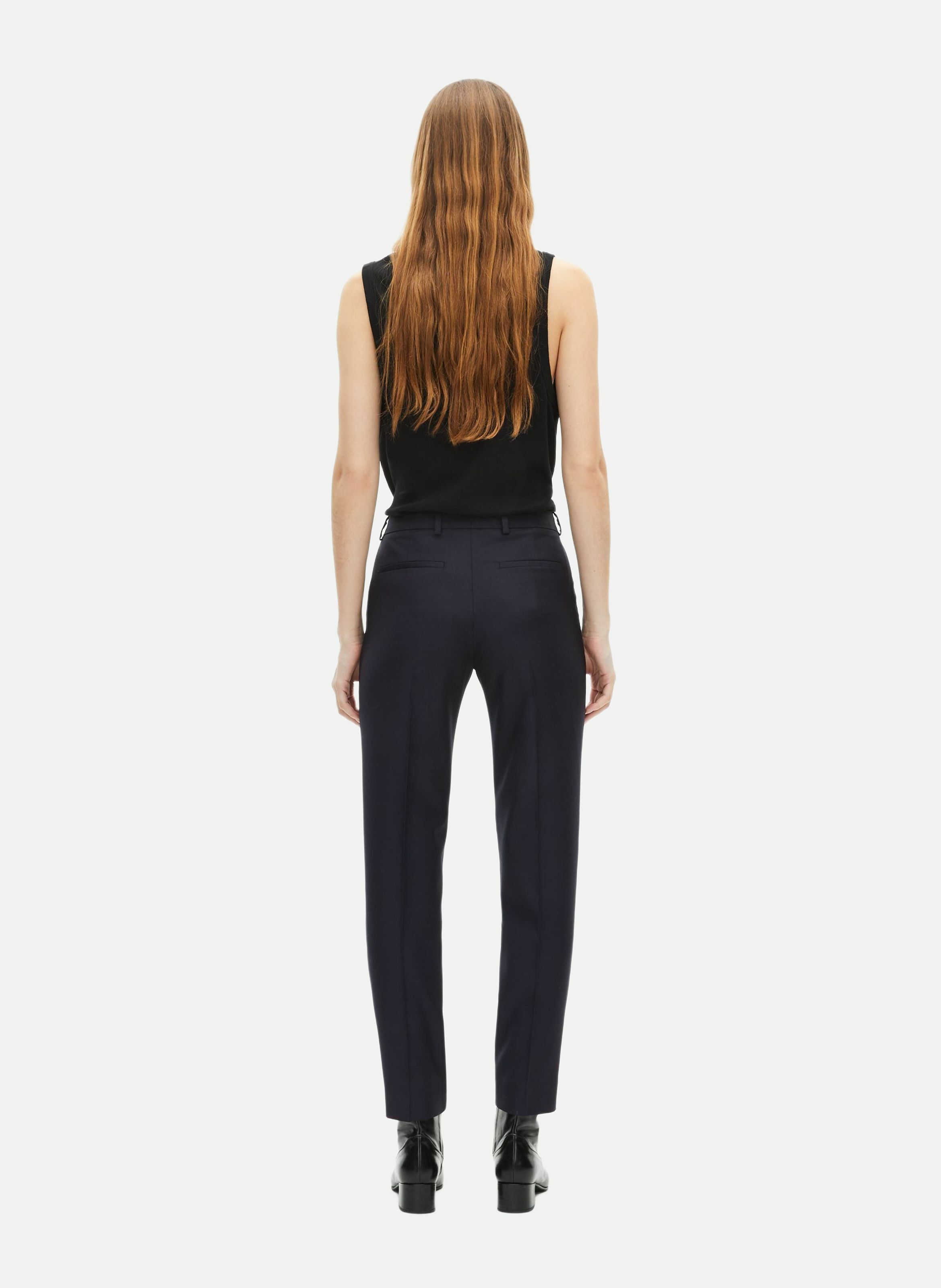 Pantalon tailleur en laine coupe ajustée THE KOOPLES Bleu