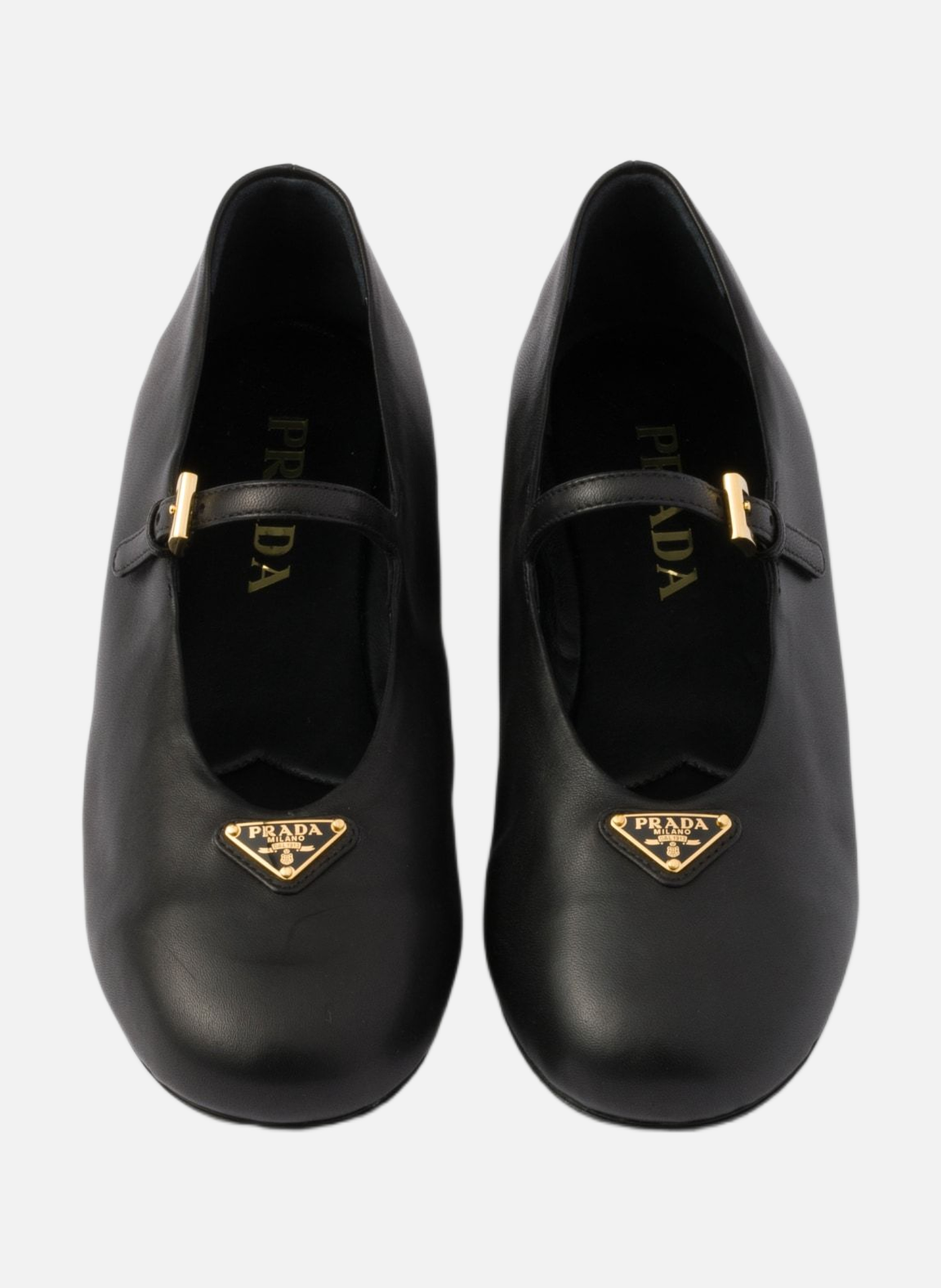 Ballerines en cuir nappa PRADA Noir