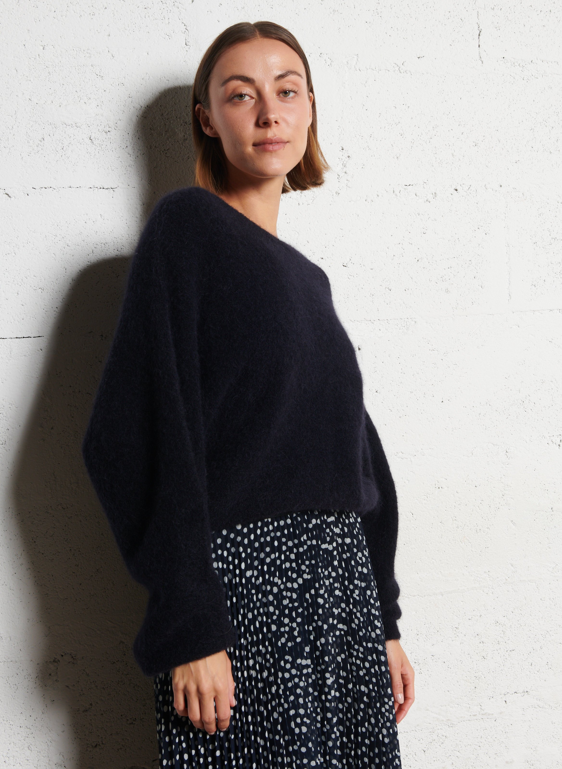 Pull ample en laine mélangée IKKS Noir