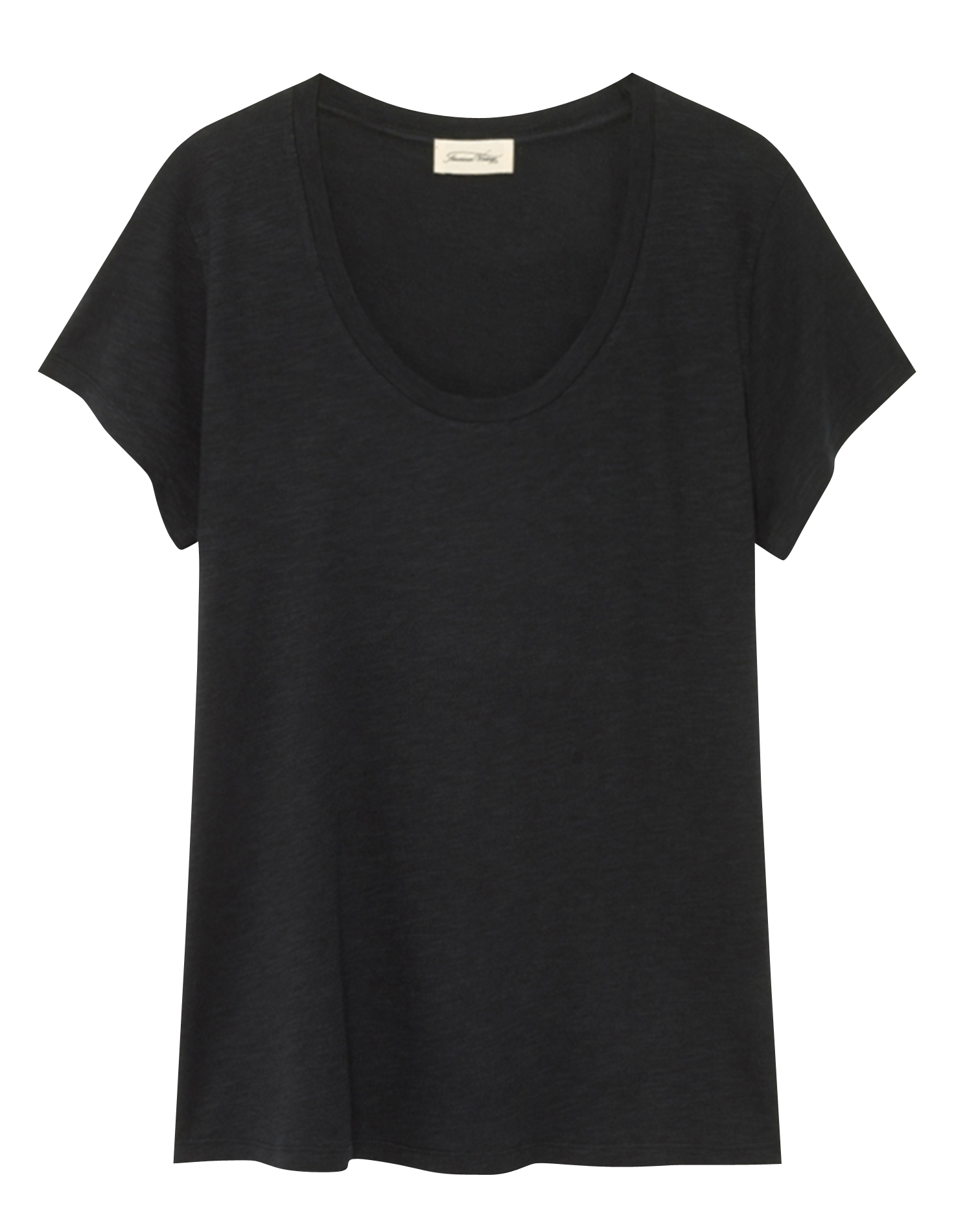 Tee-shirt col rond en coton mélangé jacksonville AMERICAN VINTAGE Noir