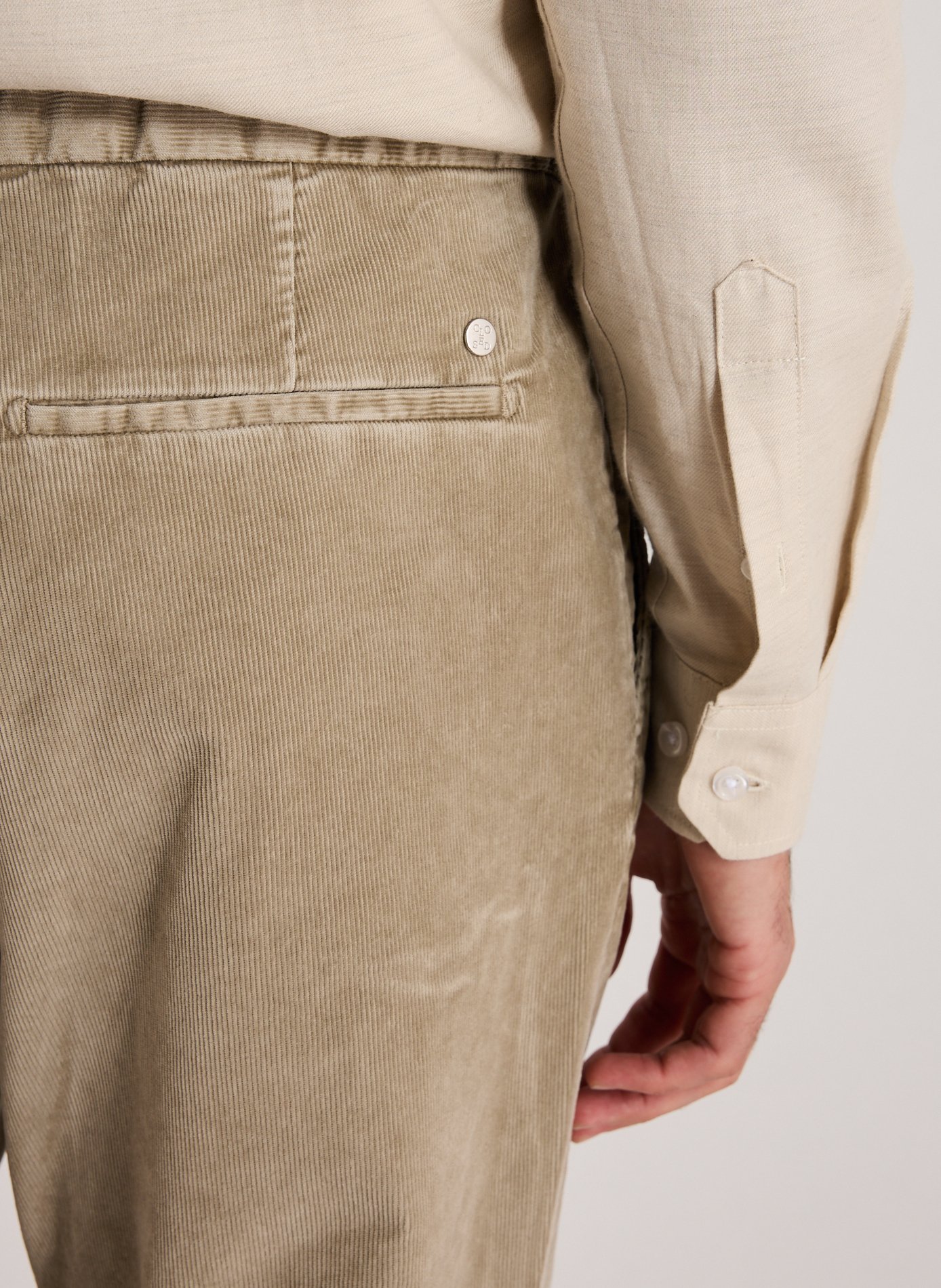 Pantalon Vigo en velours côtelé de coton CLOSED Gris