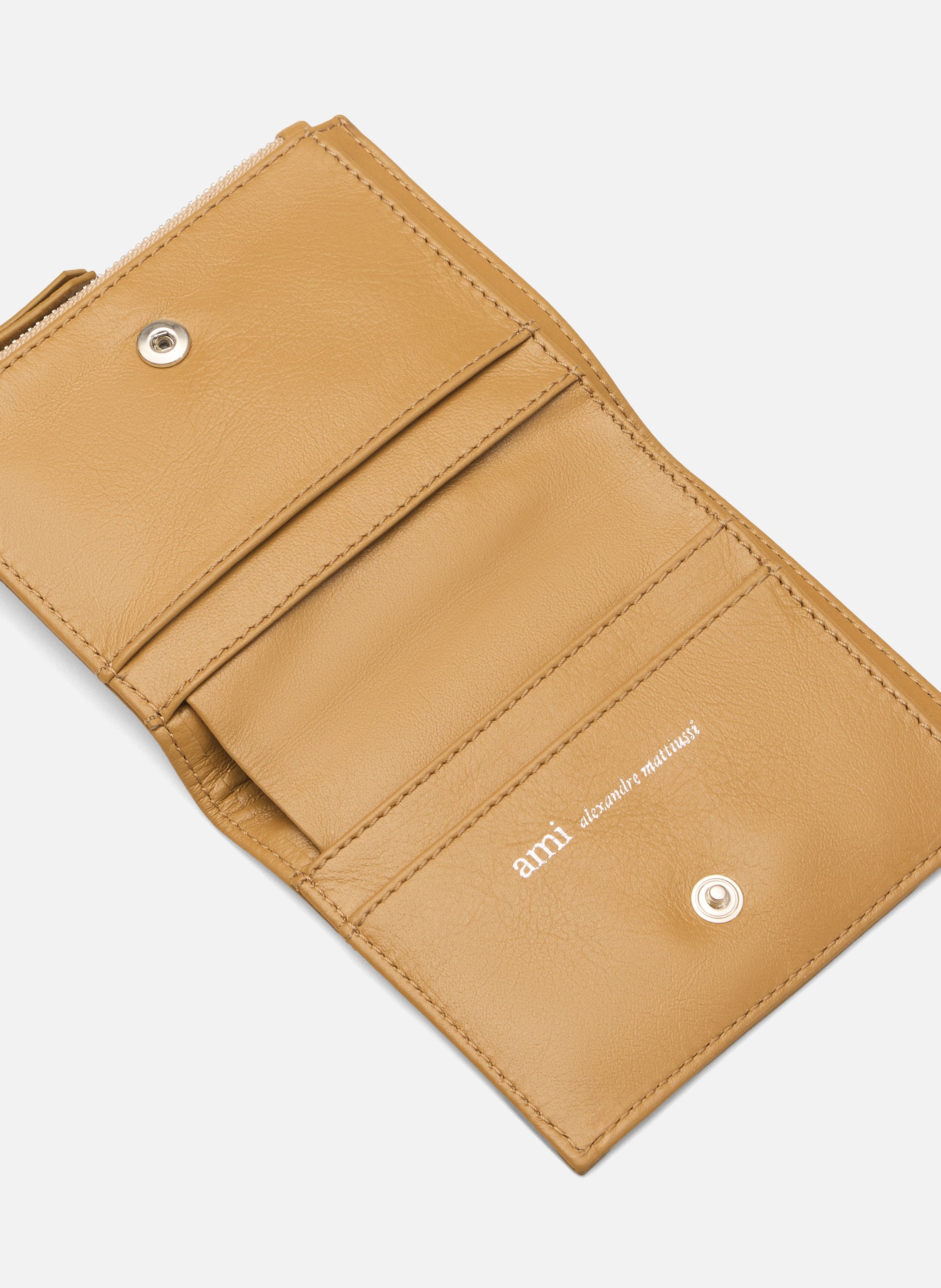 Portefeuille Plié Voulez-Vous unisexe AMI PARIS Jaune