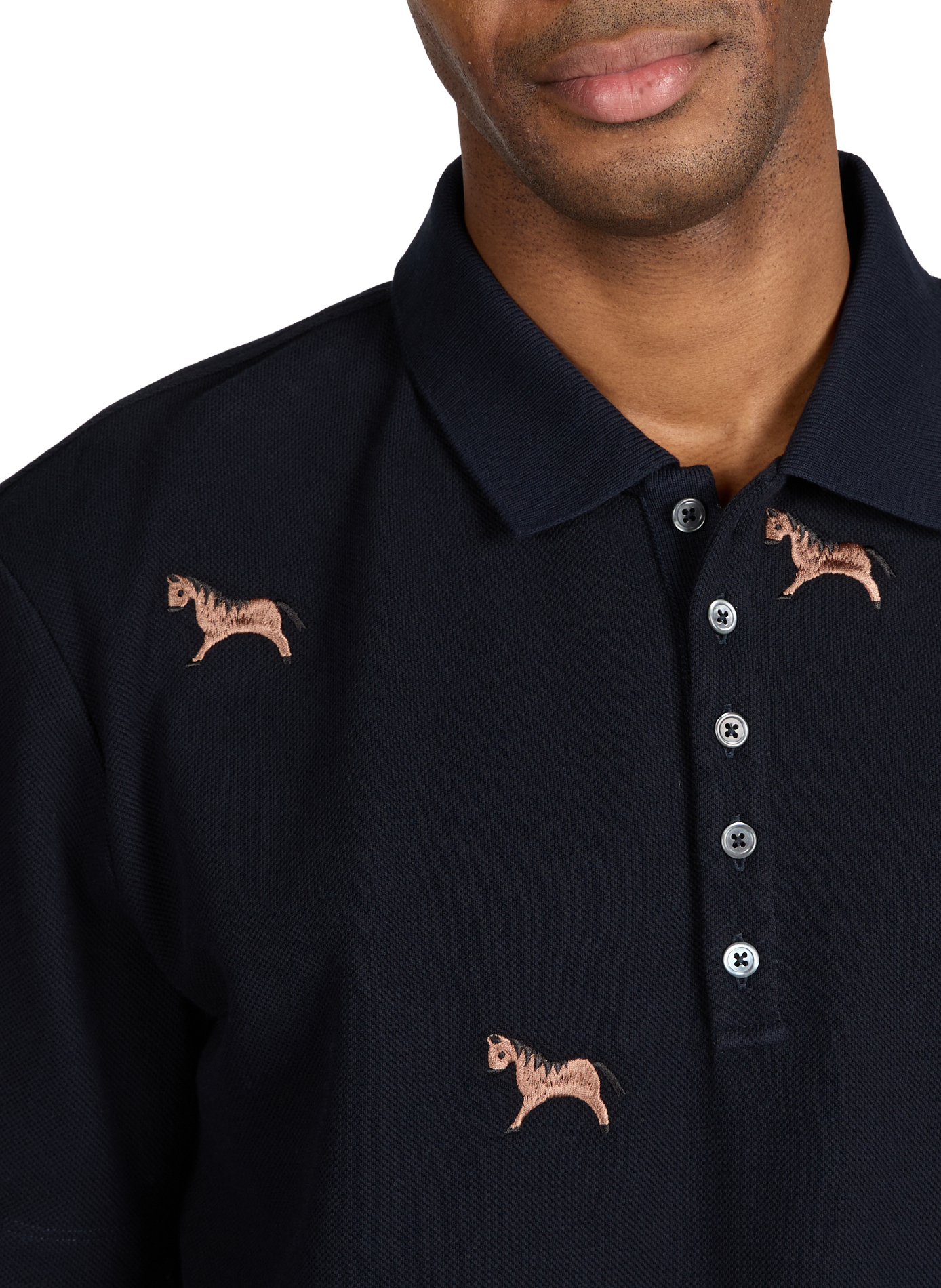  Cotton polo shirt  THOM BROWNE Blue