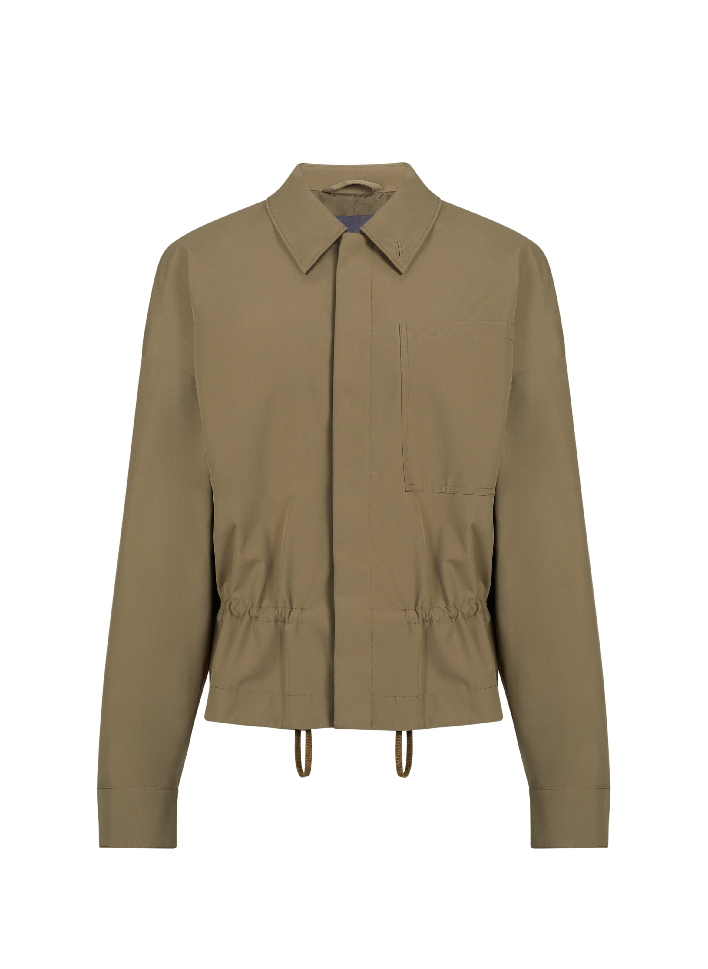 Taillierte Jacke mit klassischem Kragen TIBI Khaki