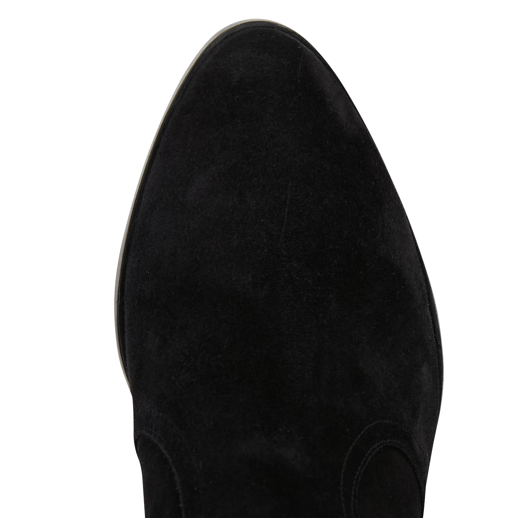 Bottines en cuir velours casey BA&SH Noir