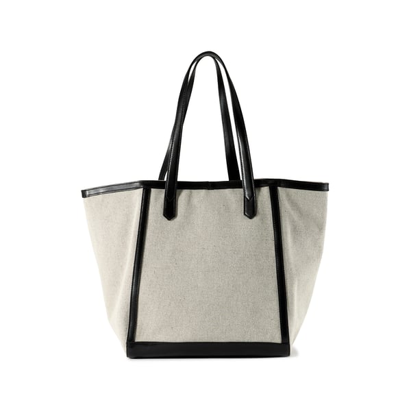 Sac cabas Enzo en coton et cuir Sac cabas Enzo en coton et cuir