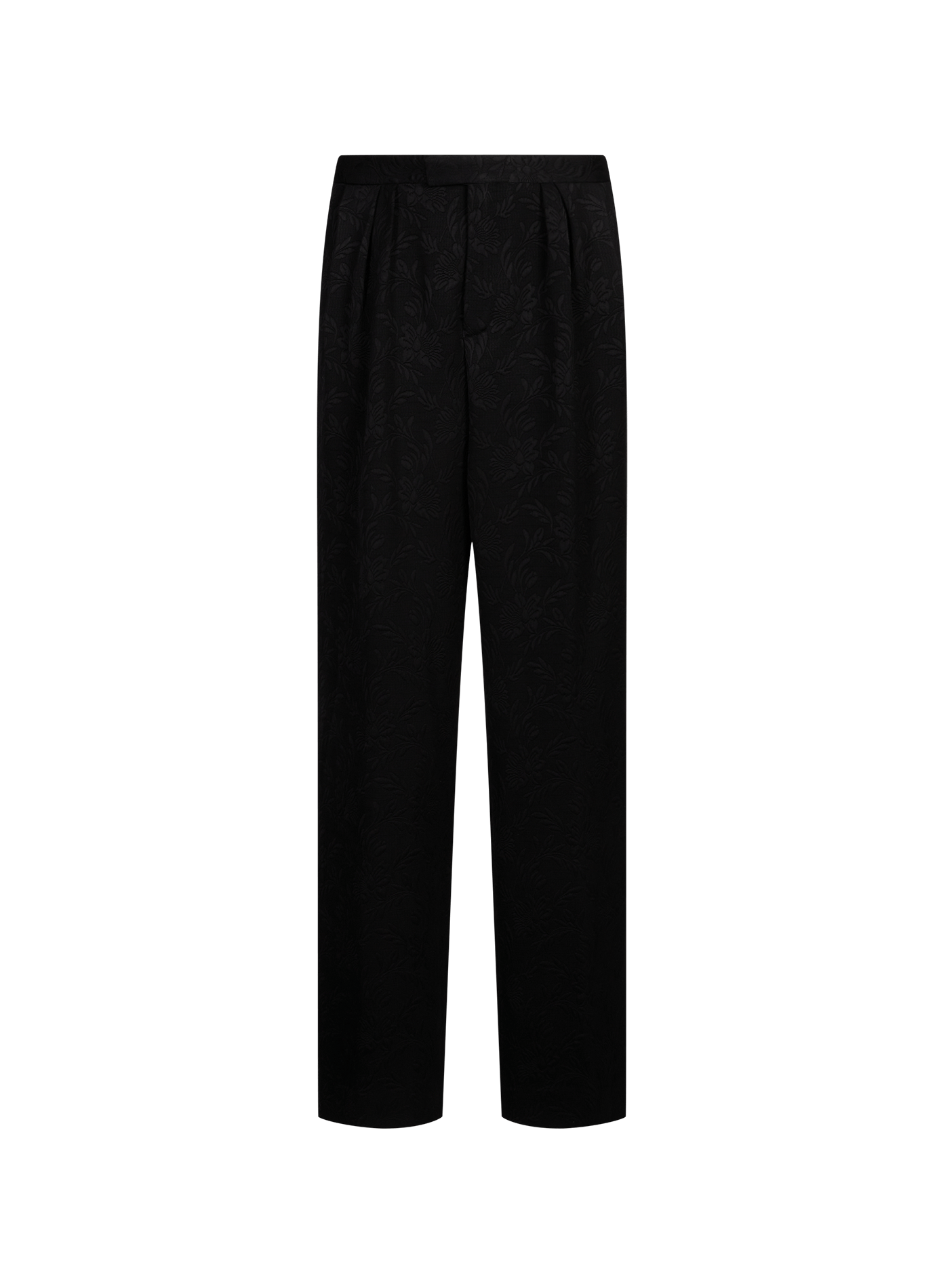 Floral trousers DRIES VAN NOTEN Black