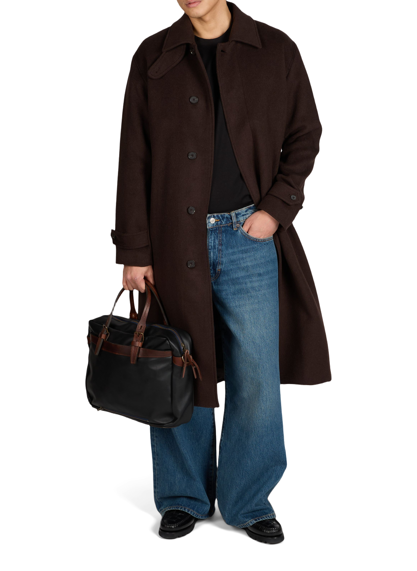 Straight and wide leg jeans in blended cotton JEANERICA DENIM Blue