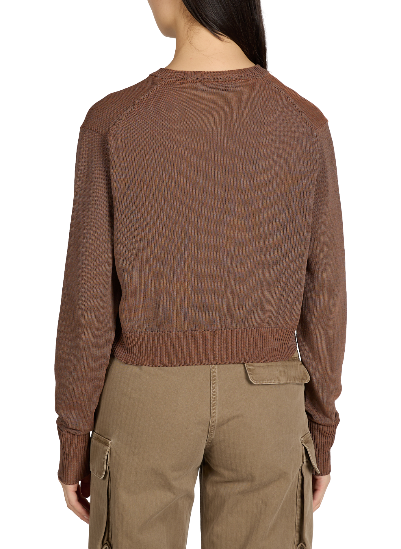 Cardigan côtelé en coton mélangé OUR LEGACY Marron