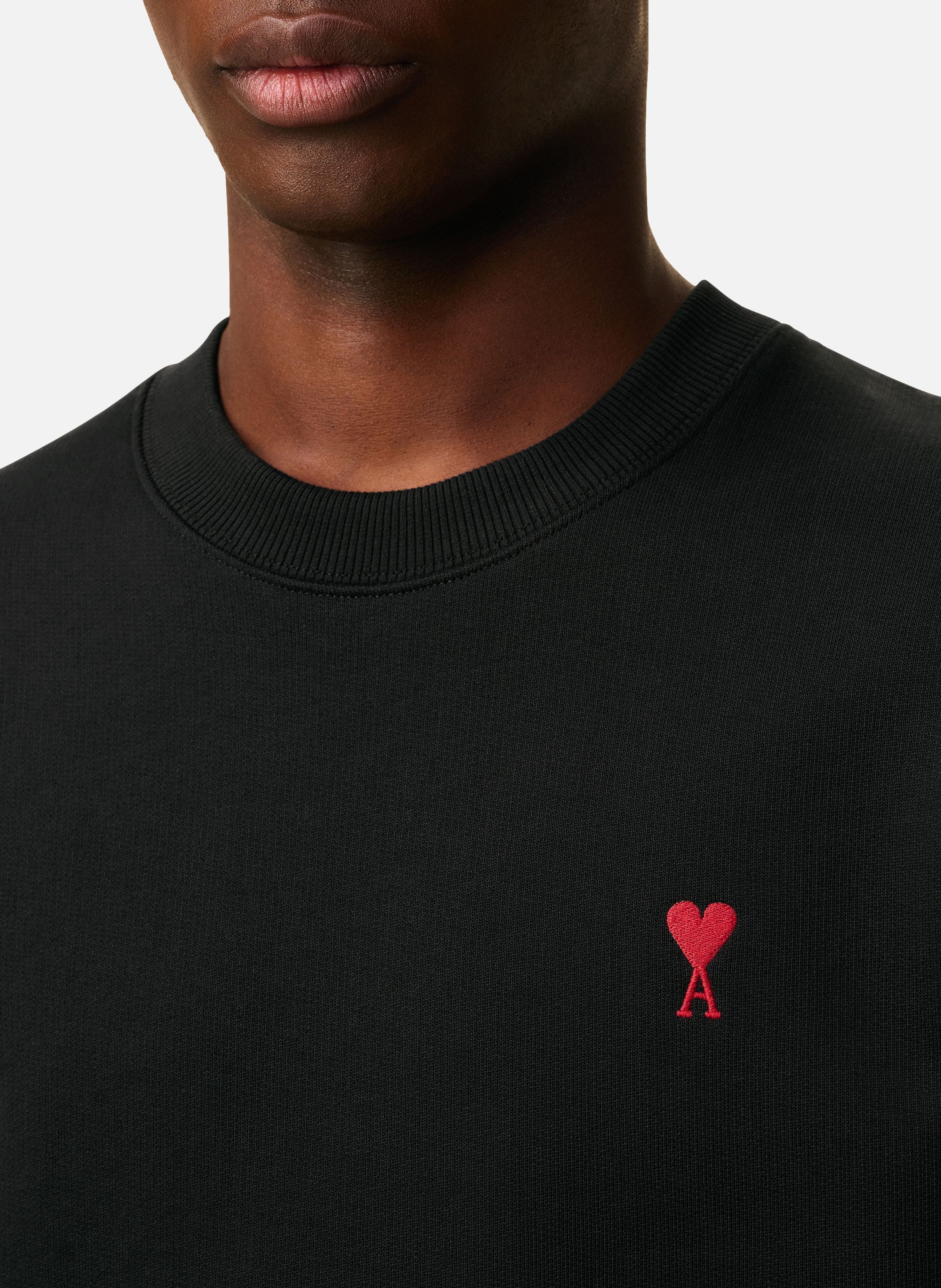 Sweatshirt Ami de Coeur Rouge unisexe AMI PARIS Noir