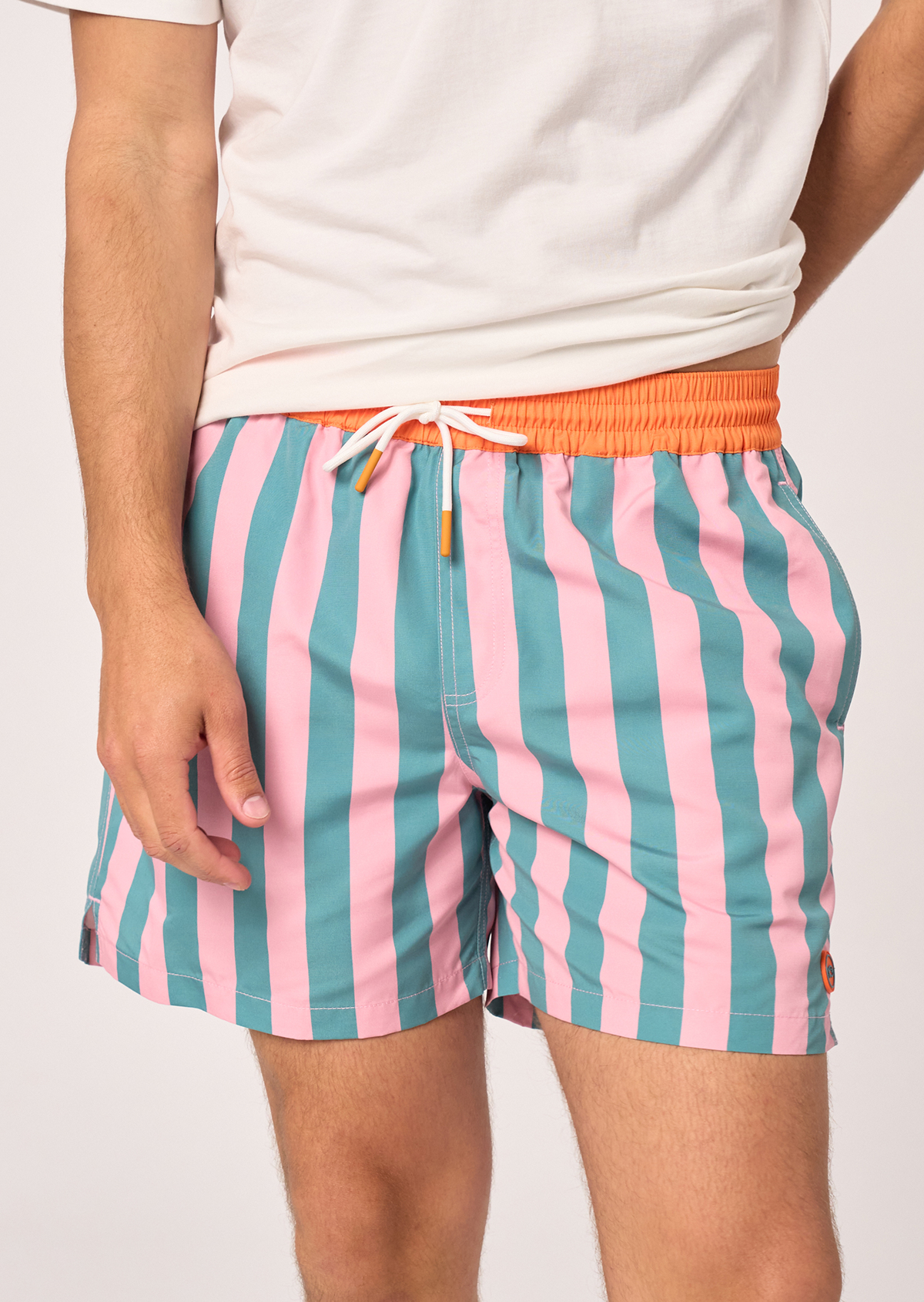 Short de bain en polyester recyclé BILLYBELT Rose