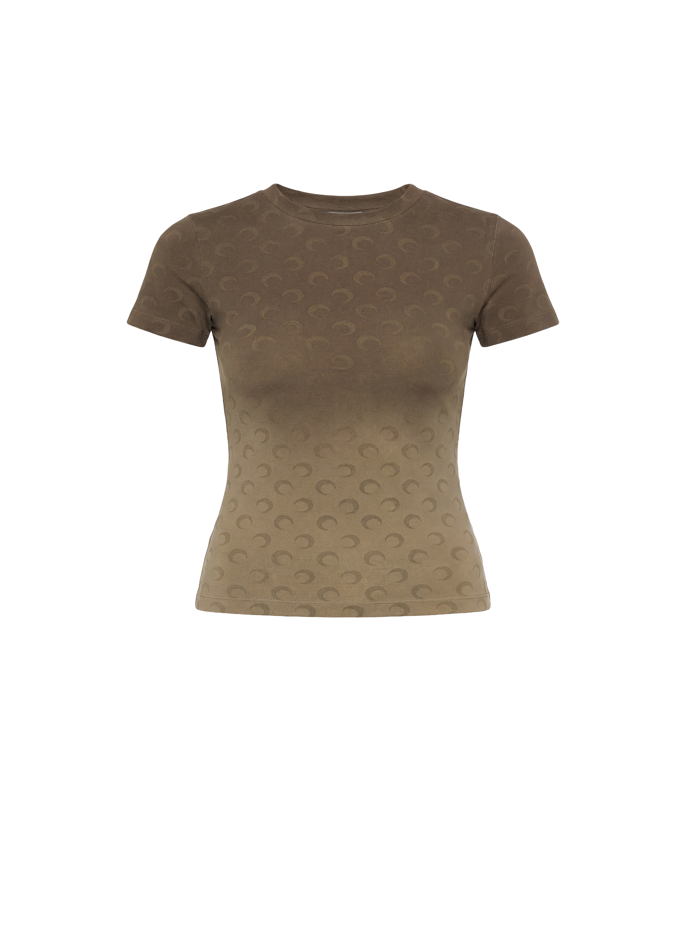 T-shirt coupe baby moon délavé MARINE SERRE Beige