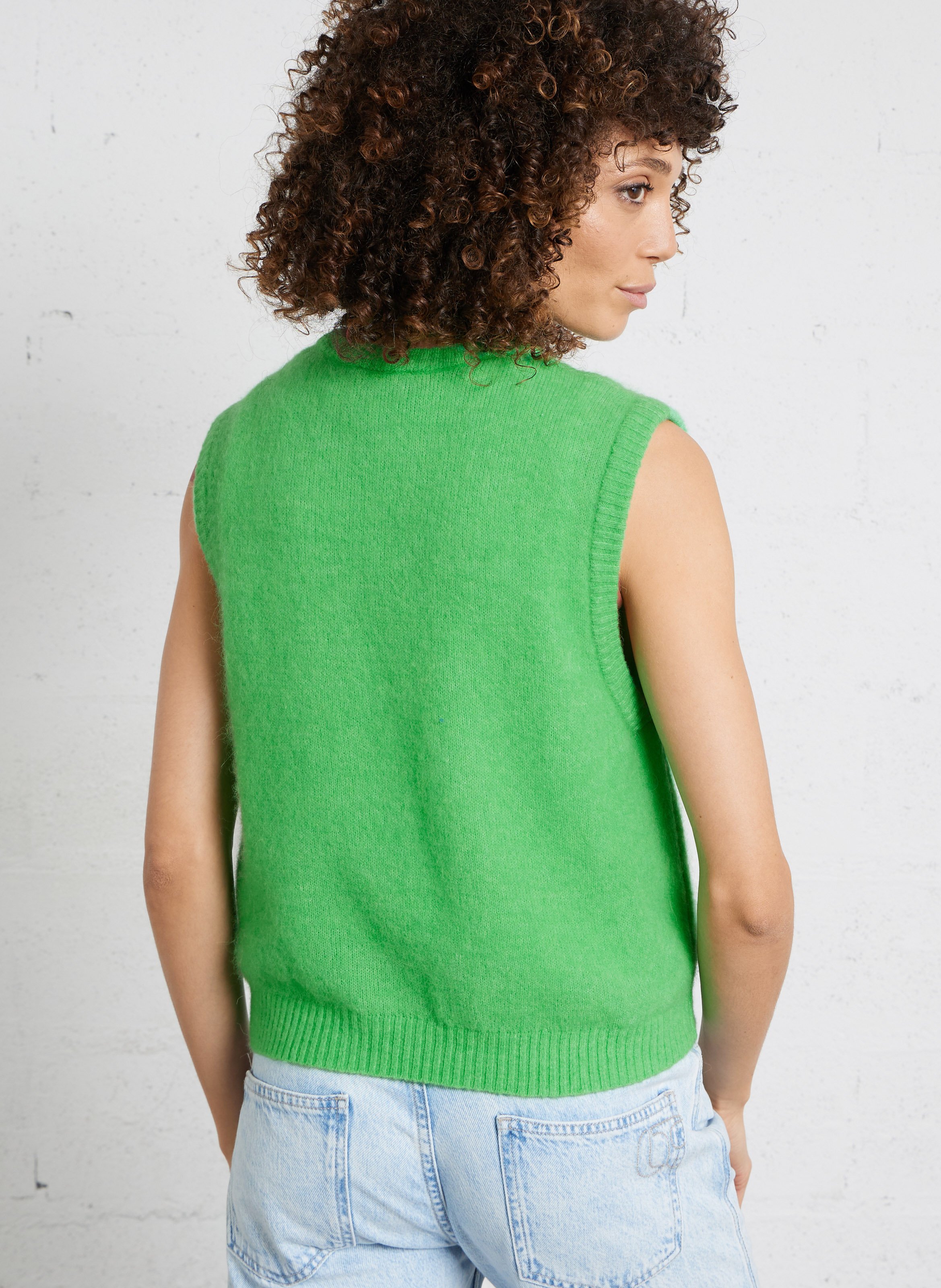 Pull oversize en maille vitow AMERICAN VINTAGE Vert