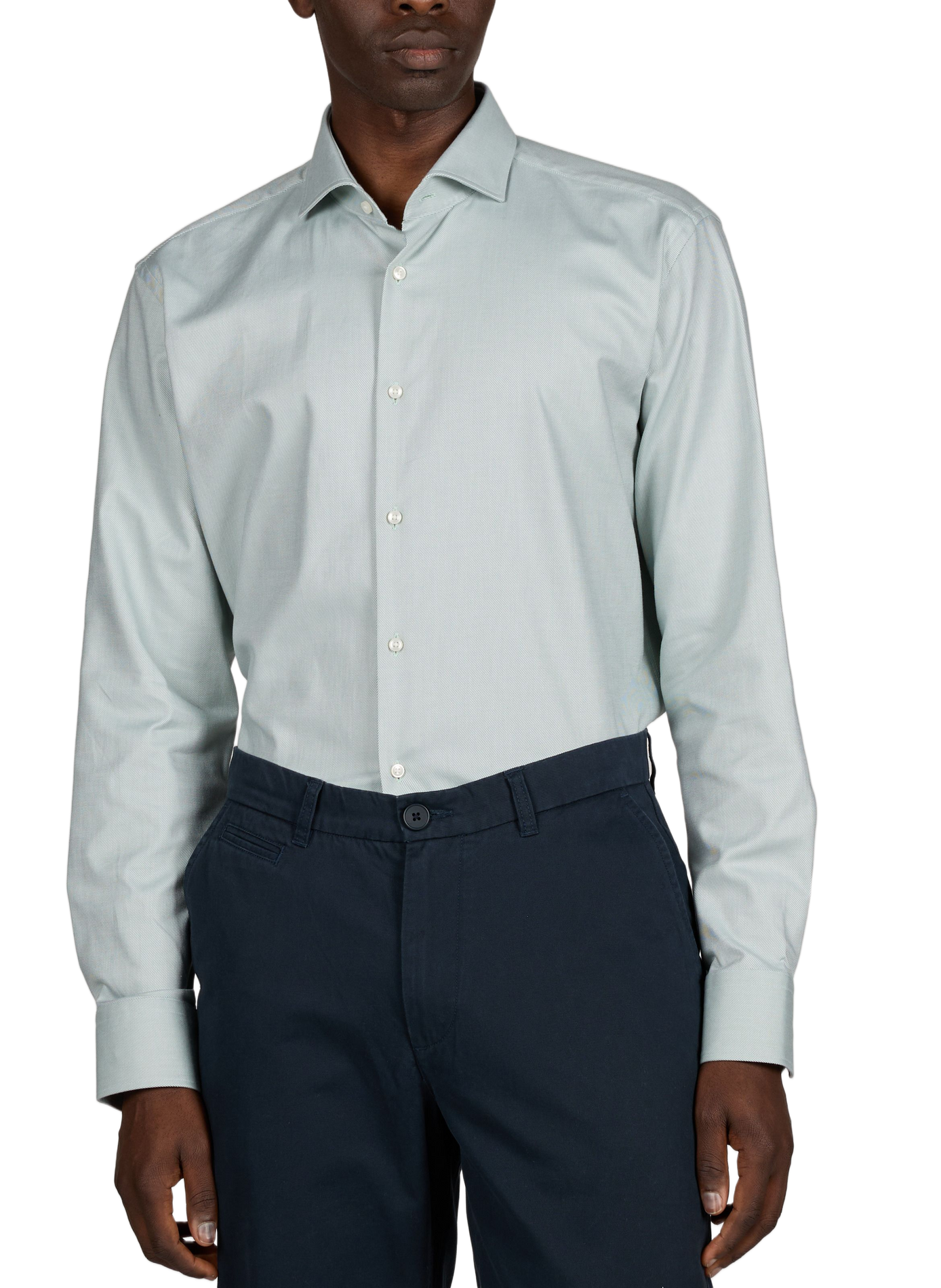 Straight cotton blend Shirt BOSS Green