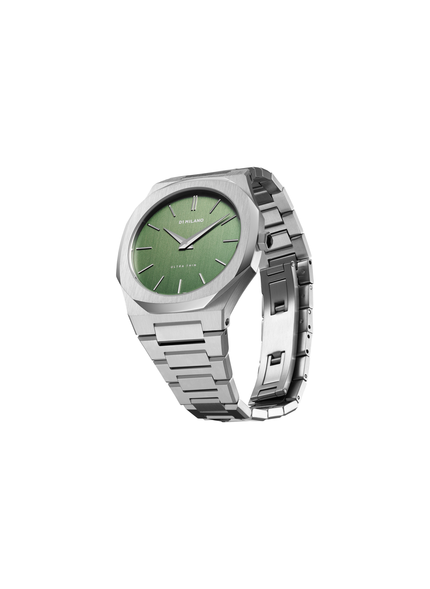 Montre Moss Linen en acier inoxydable D1 MILANO Argent