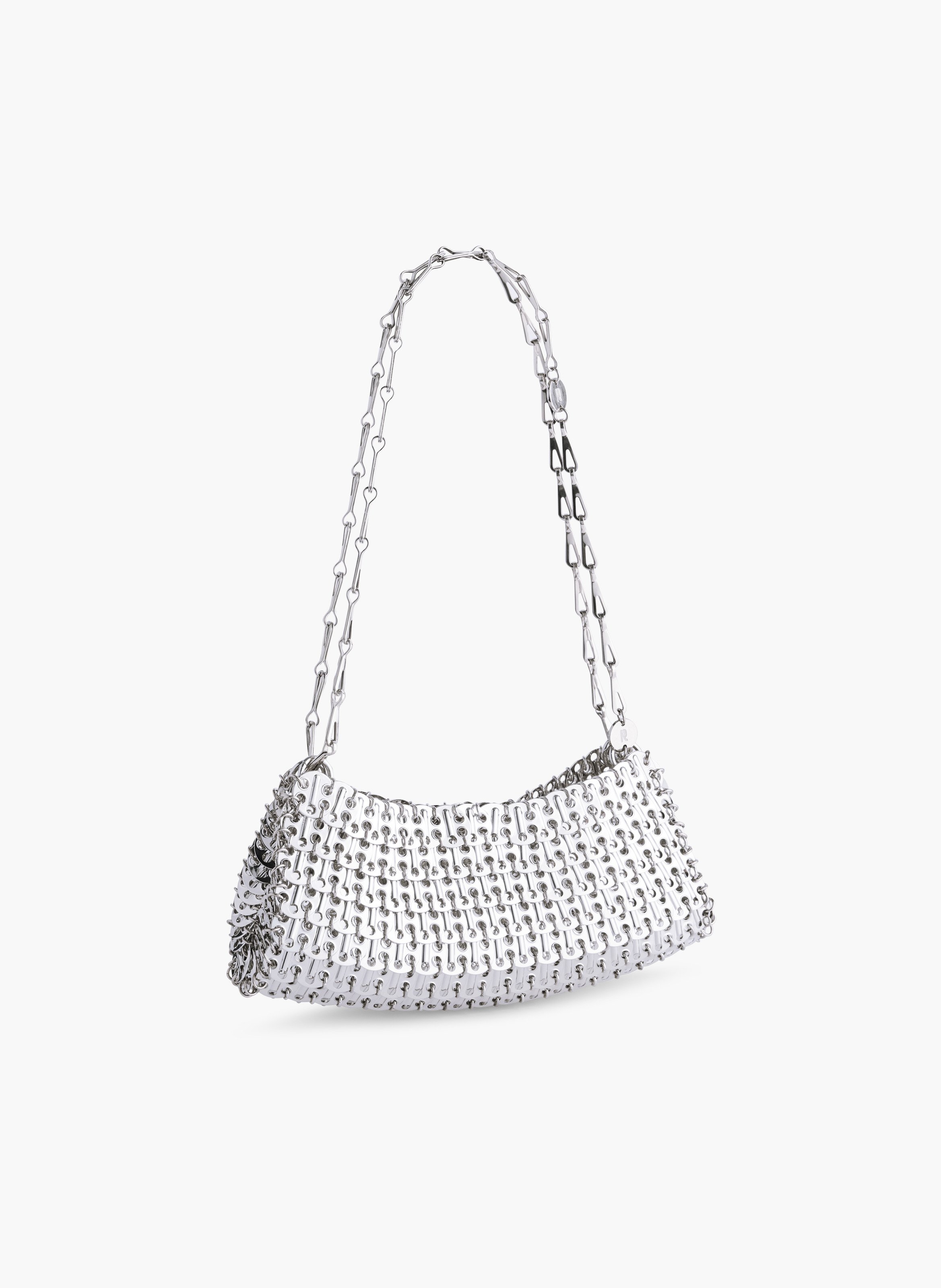 1969 clutch en métal RABANNE Argent