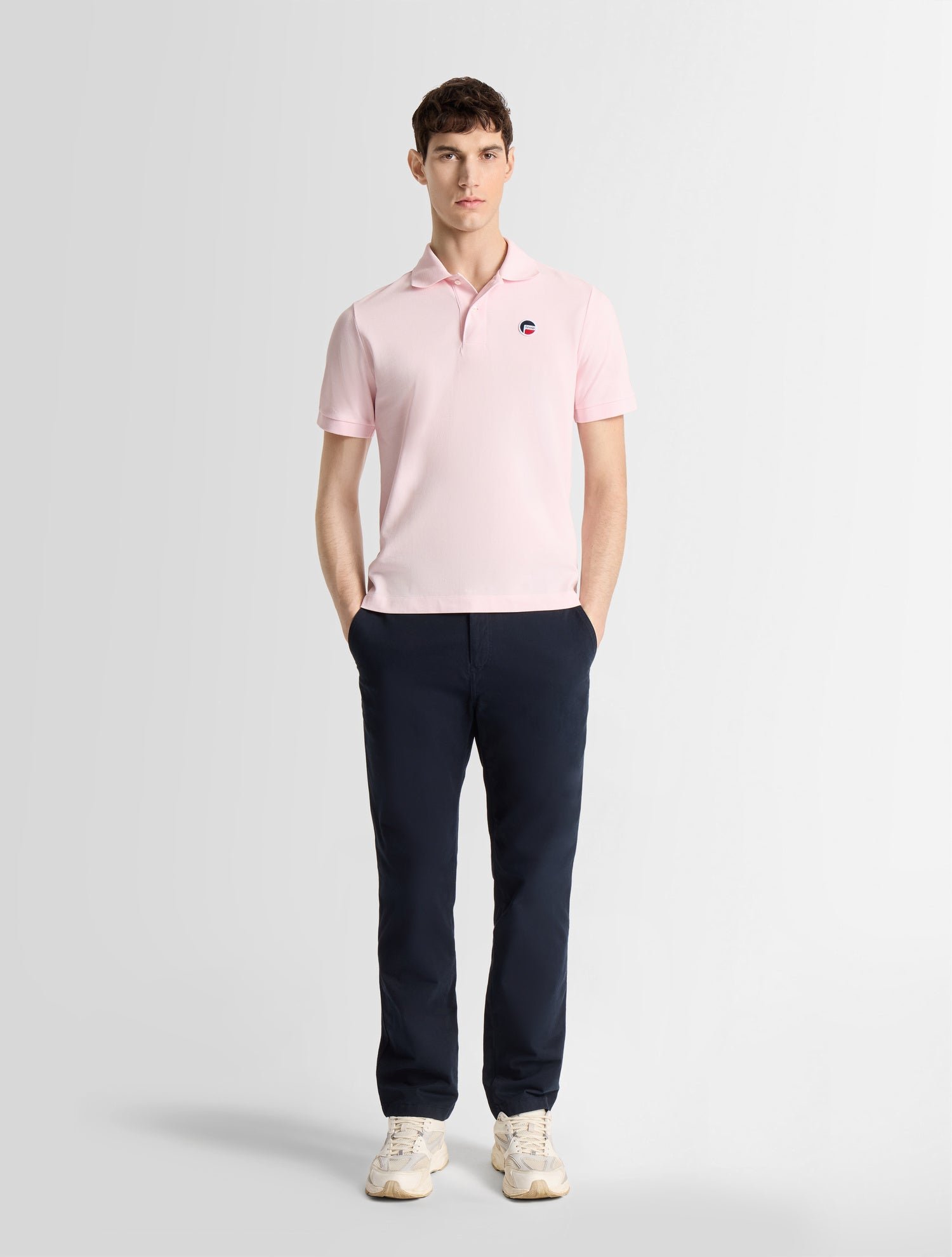 Polo manches courtes gerlo col polo coupe regular FUSALP Rose