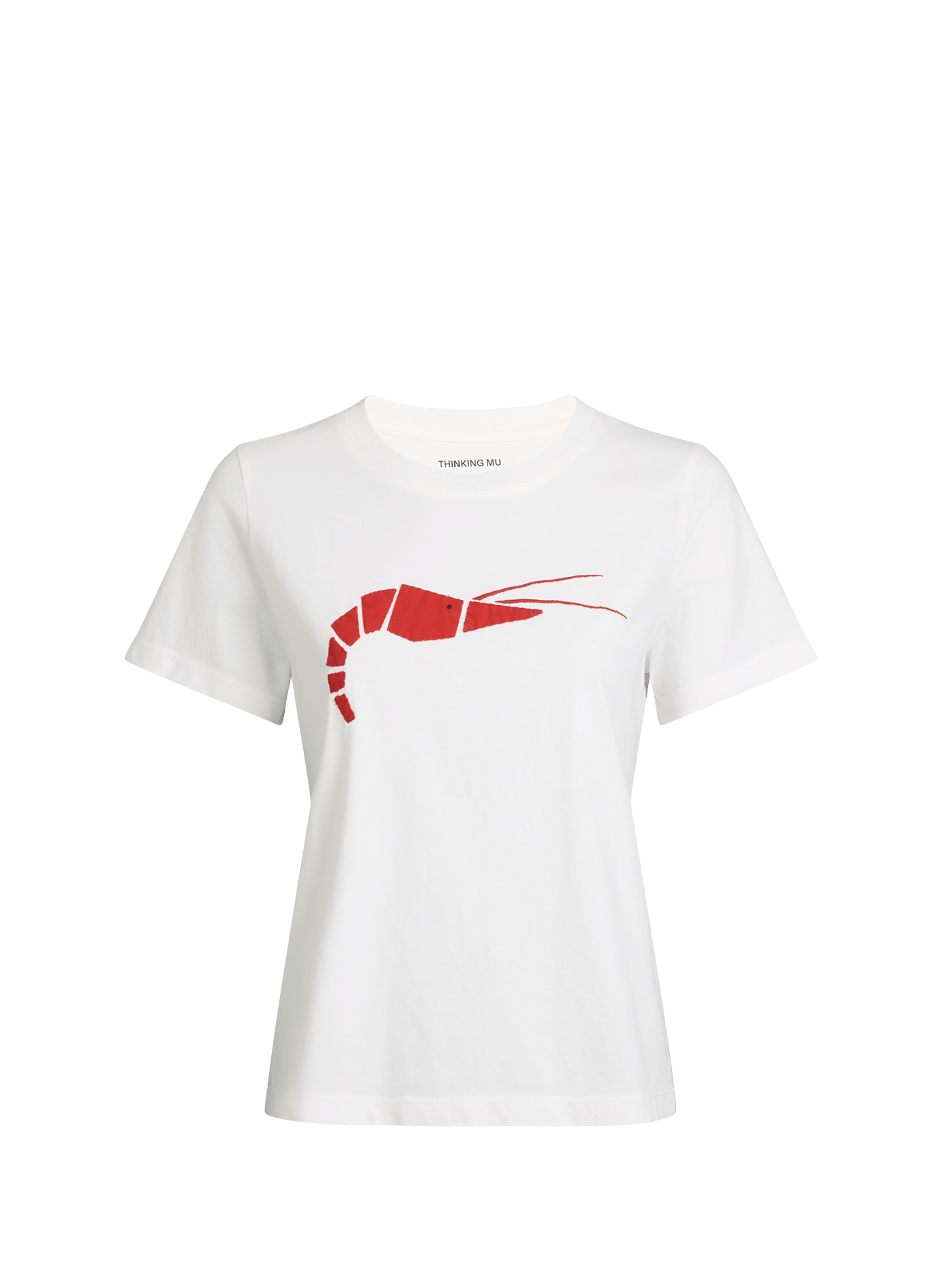 Patchwork Origami T-shirt by Ida in cotton THINKING MU White