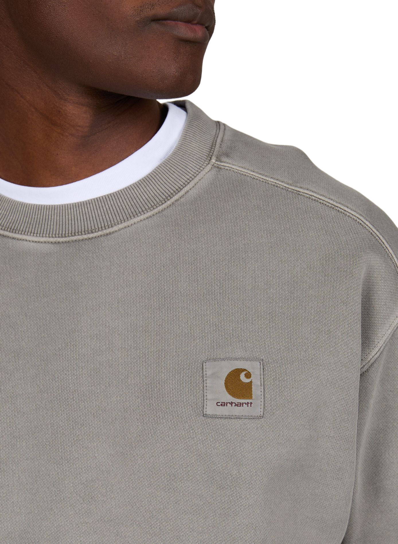 Sweatshirt Nelson col rond en coton CARHARTT WIP Gris