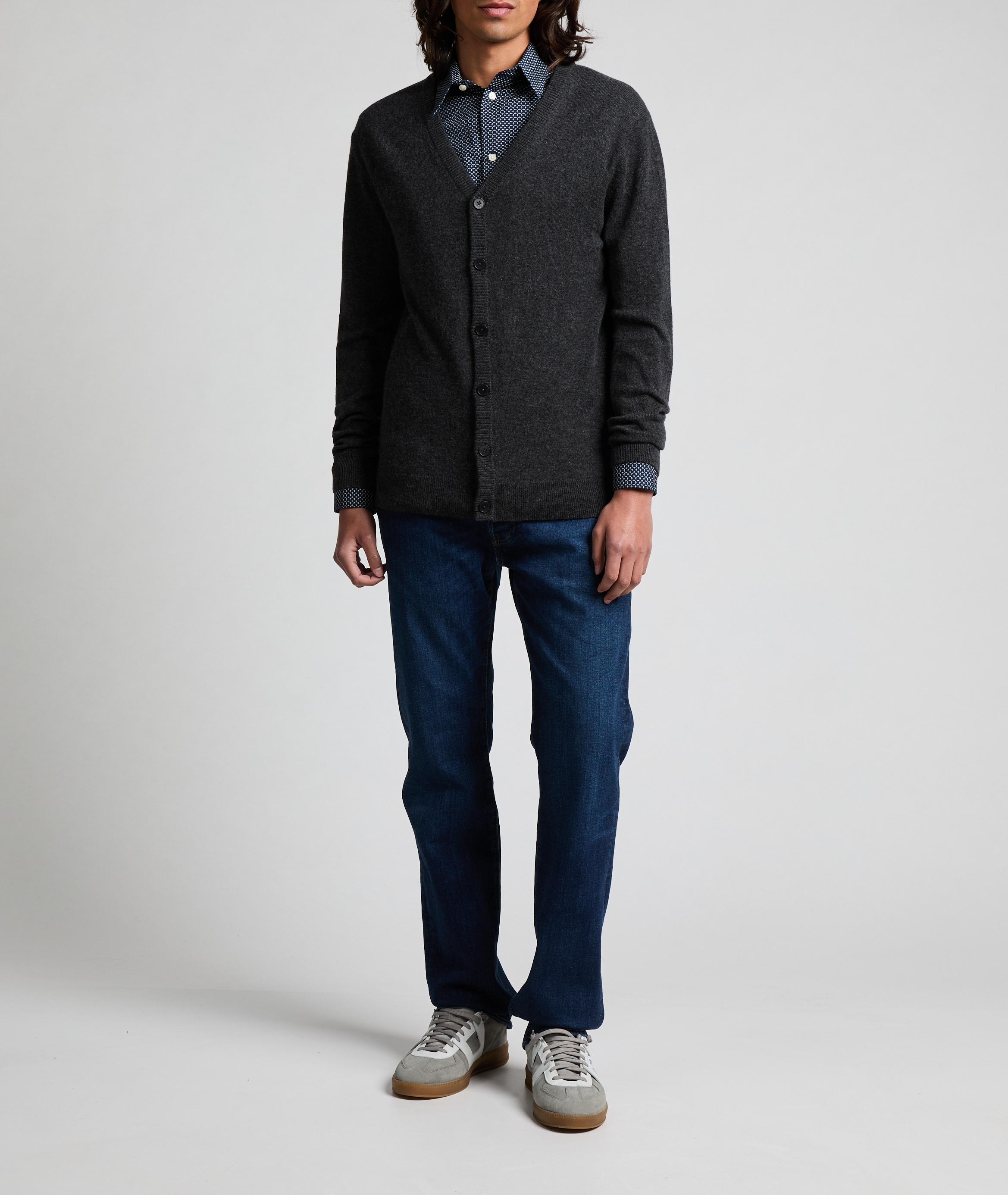 Cashmere cardigan AU PRINTEMPS PARIS Grey